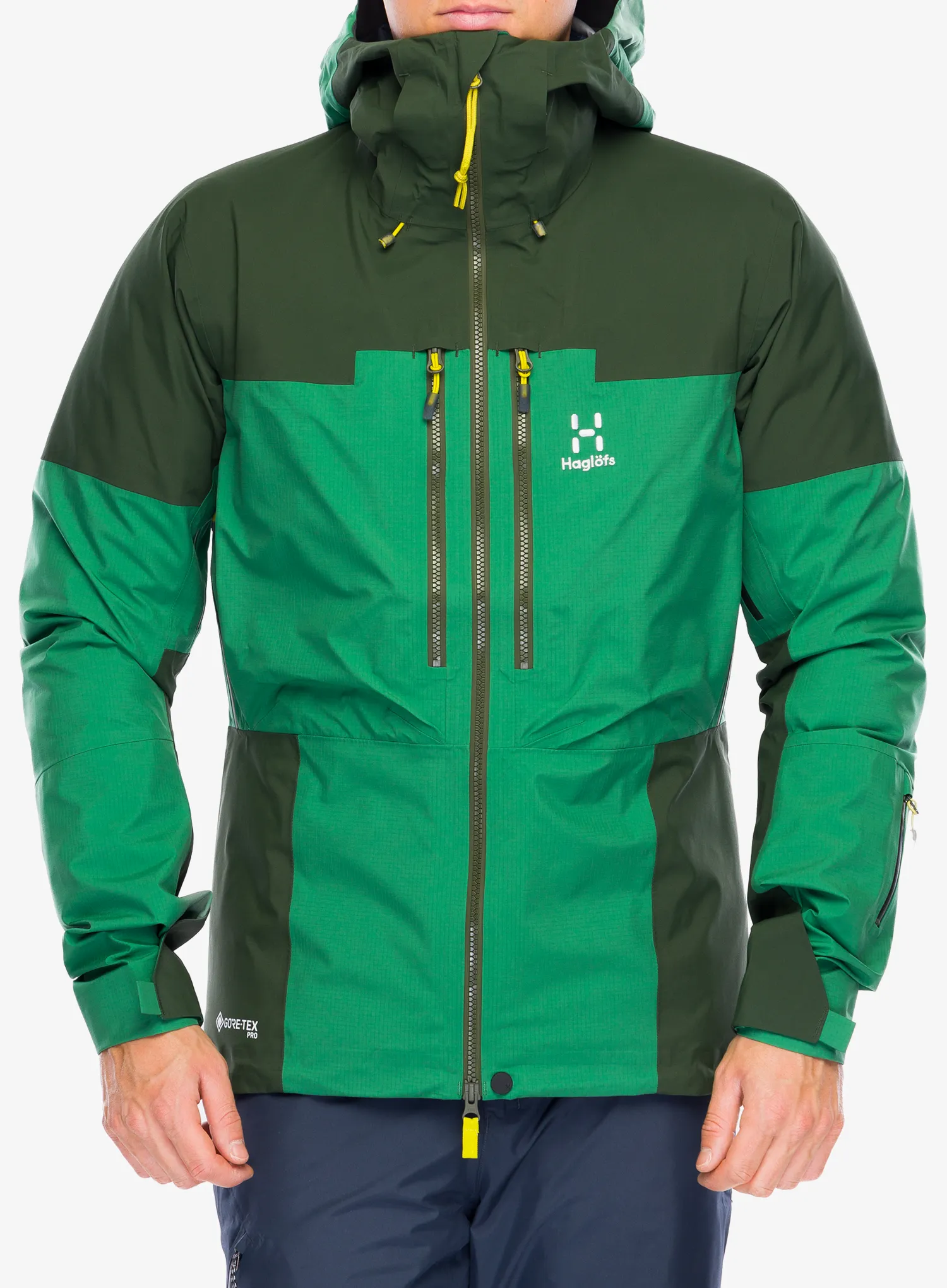 GORE-TEX jakna Haglofs Spitz GTX Pro Jacket - seaweed green/dk jelly green