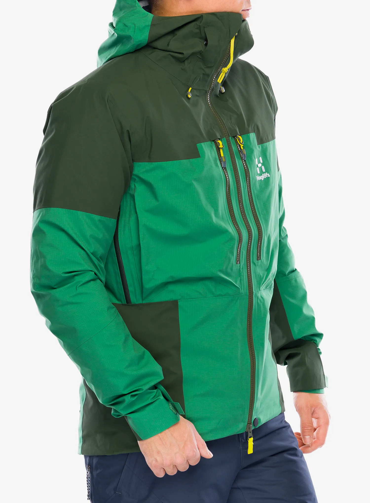 GORE-TEX jakna Haglofs Spitz GTX Pro Jacket - seaweed green/dk jelly green