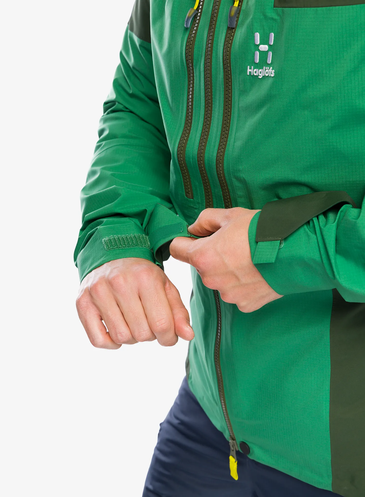 GORE-TEX jakna Haglofs Spitz GTX Pro Jacket - seaweed green/dk jelly green