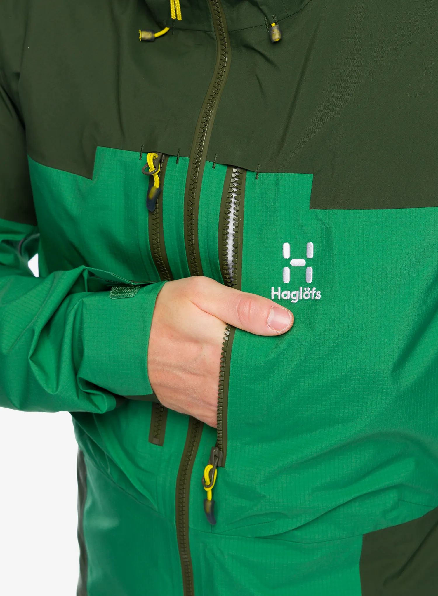 GORE-TEX jakna Haglofs Spitz GTX Pro Jacket - seaweed green/dk jelly green