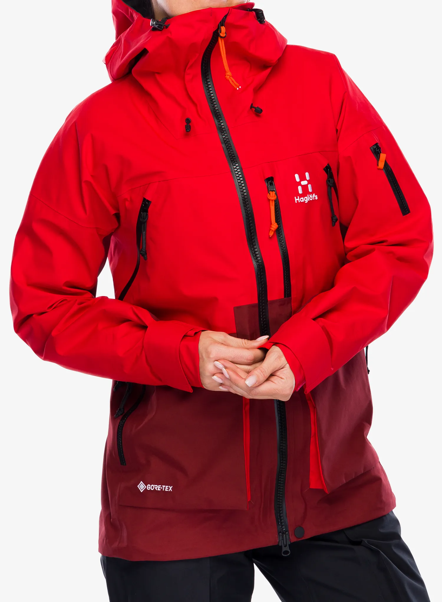 Ženska hardshell jakna Haglofs Vassi GTX Jacket - bright red/carmine red