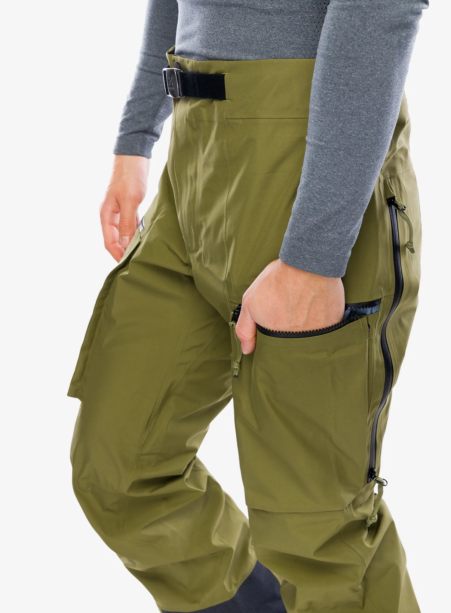 Smučarske hlače Haglofs Vassi GTX Pant - olive green