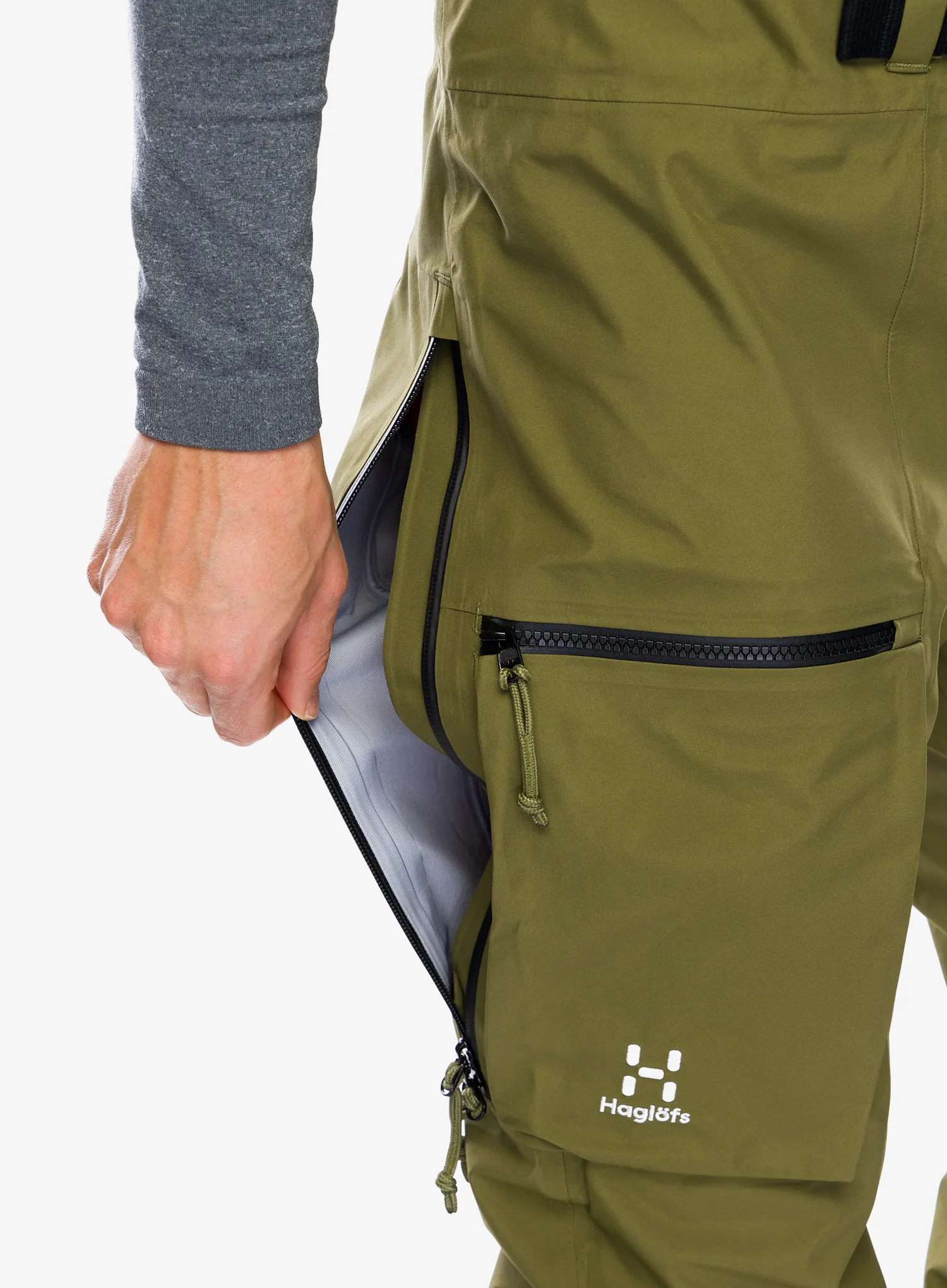 Smučarske hlače Haglofs Vassi GTX Pant - olive green