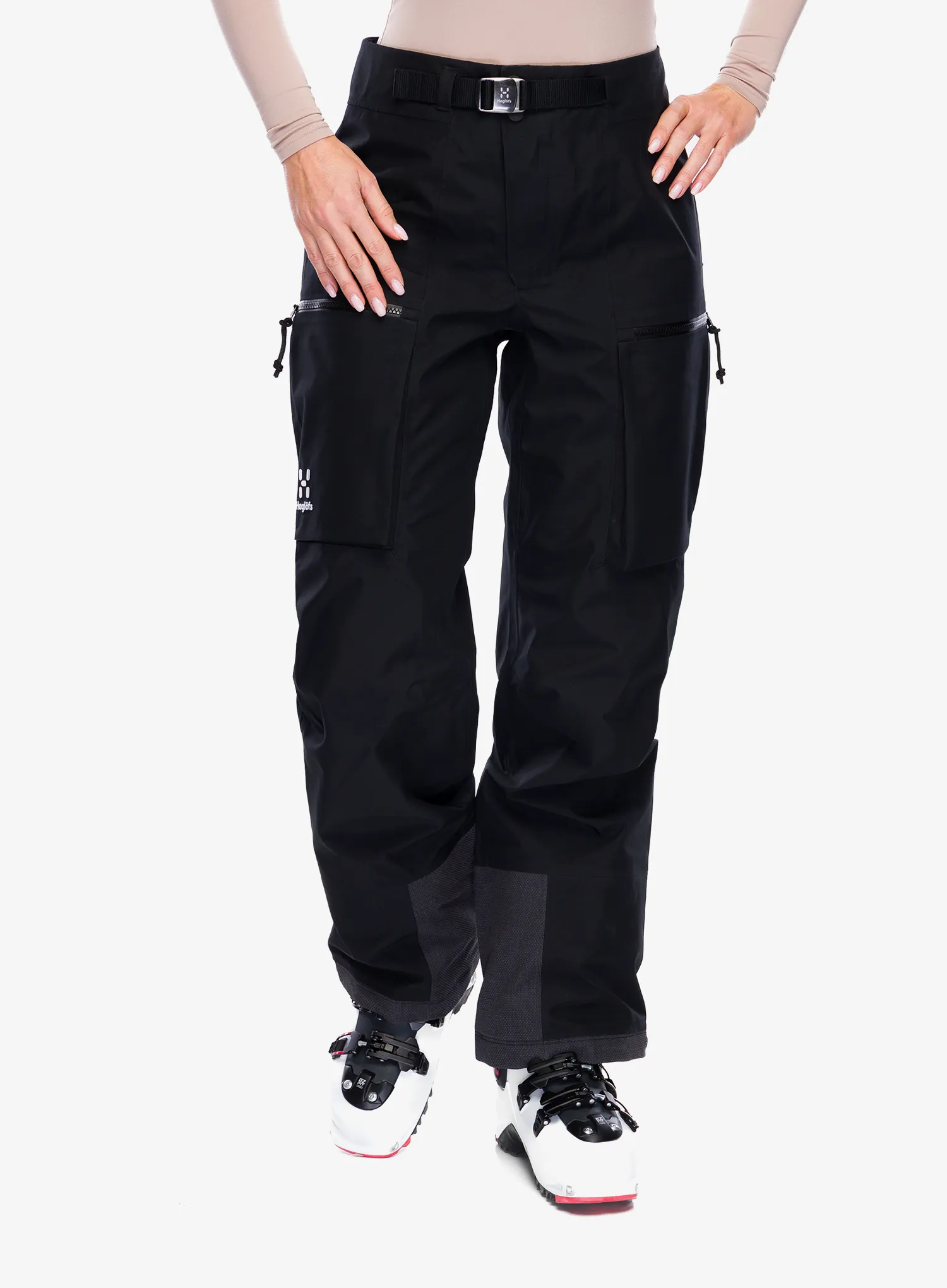 Ženske smučarske hlače Haglofs Vassi GTX Pant - true black