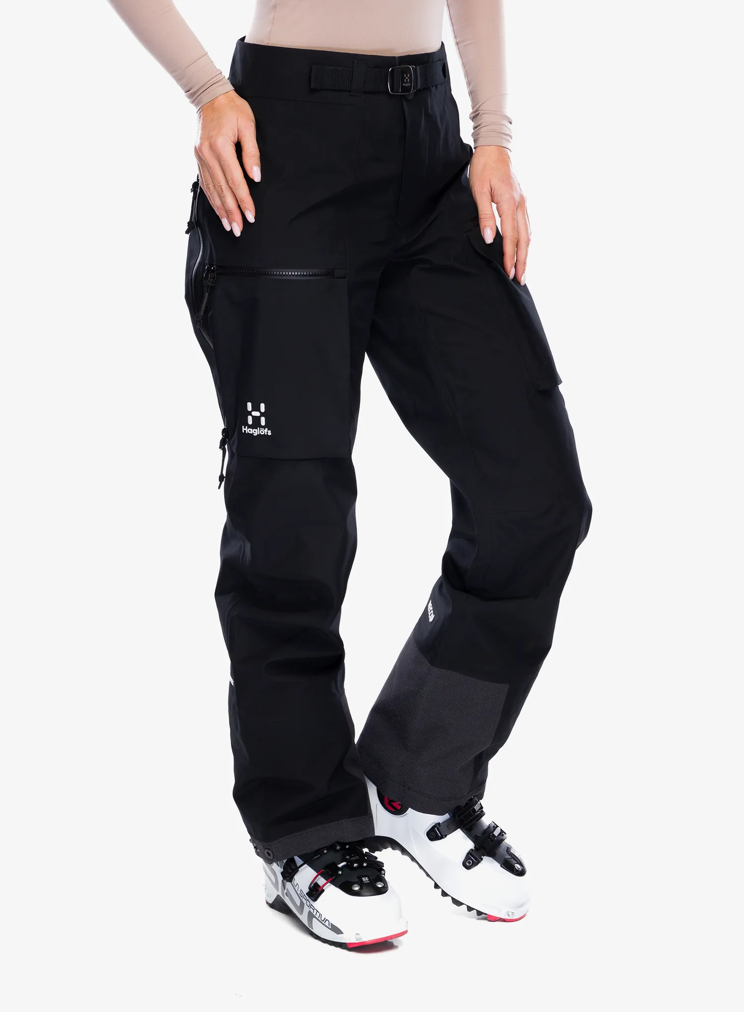 Ženske smučarske hlače Haglofs Vassi GTX Pant - true black