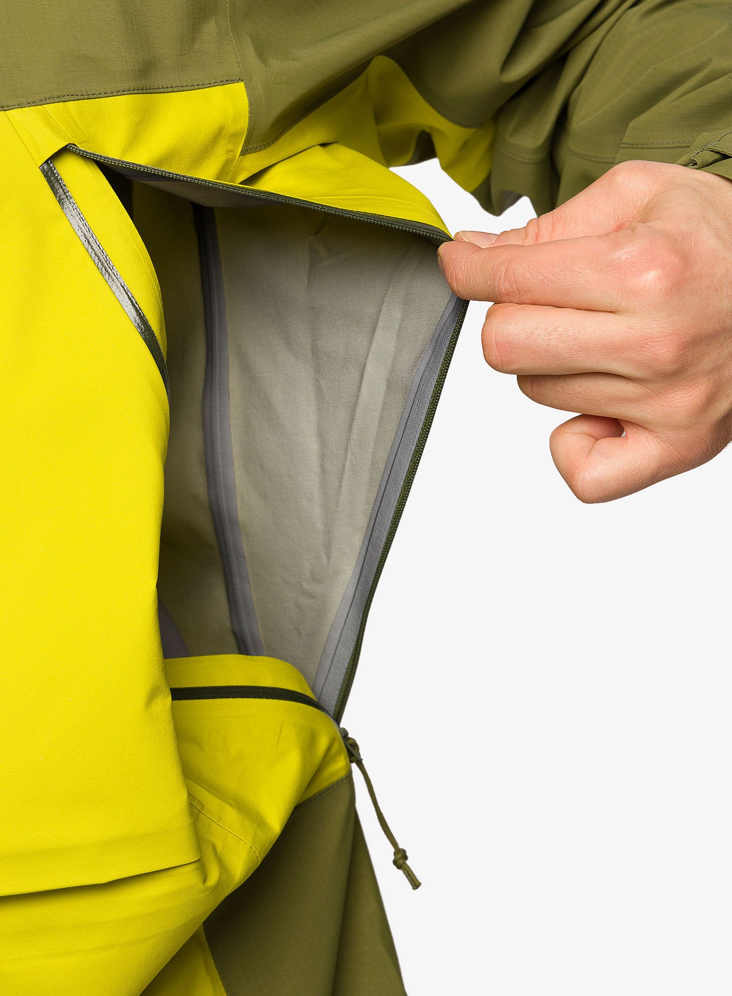 Jakna za turno smučanje Haglofs Vassi Touring GTX Jacket - aurora/olive green