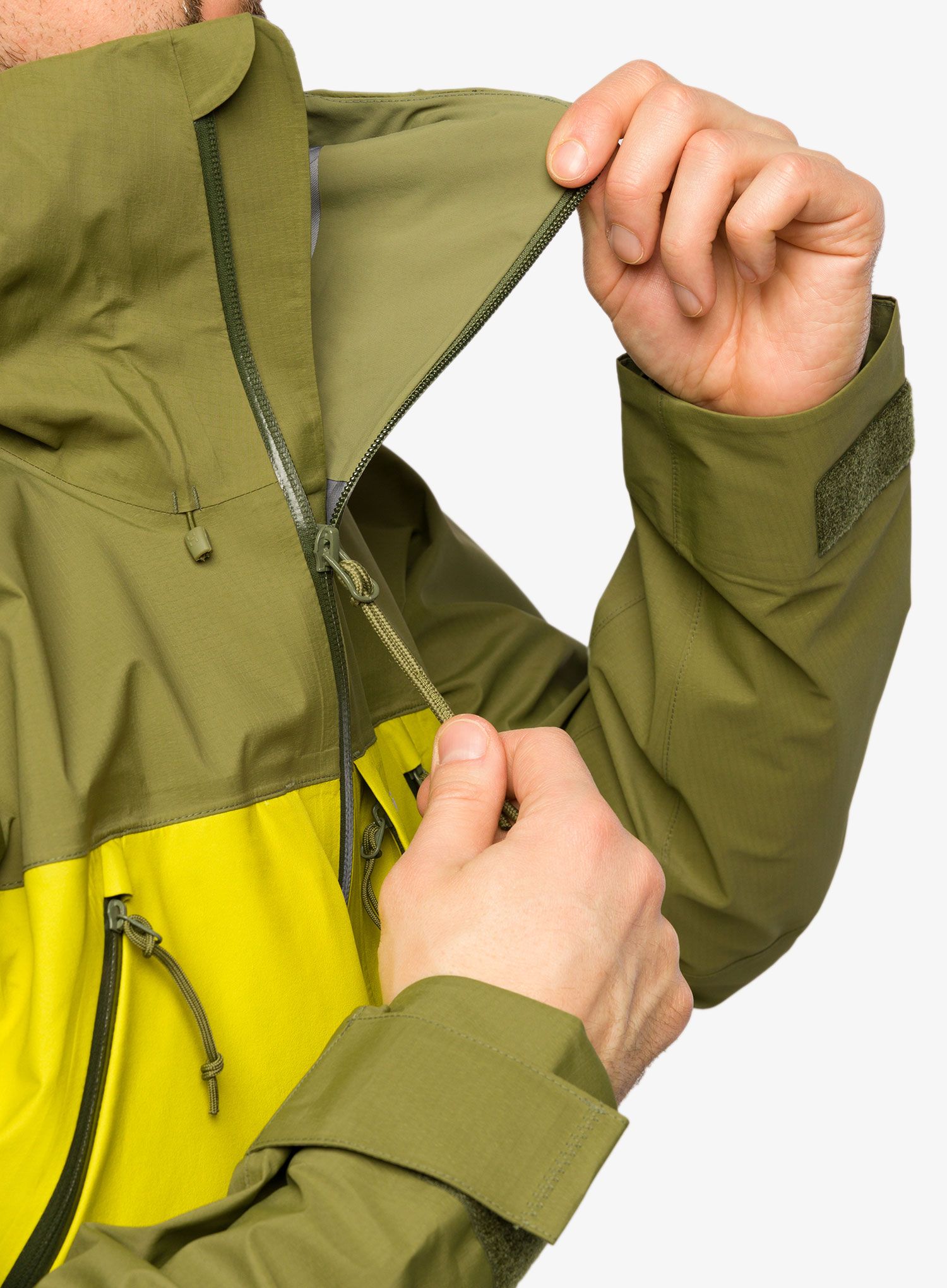 Jakna za turno smučanje Haglofs Vassi Touring GTX Jacket - aurora/olive green