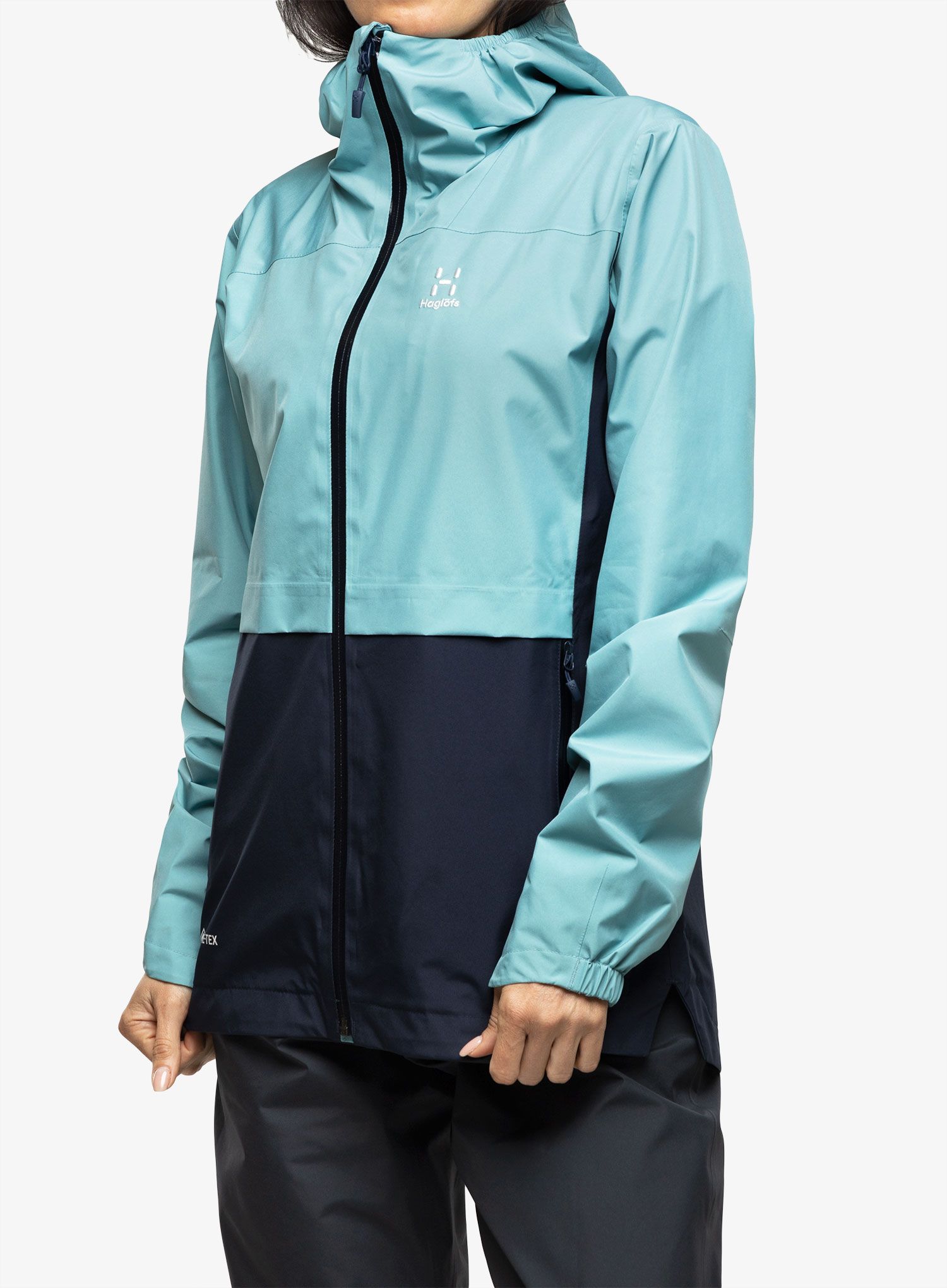 Ženske GORE-TEX jakna Haglofs Wilda GTX Jacket - frost blue/tarn blue