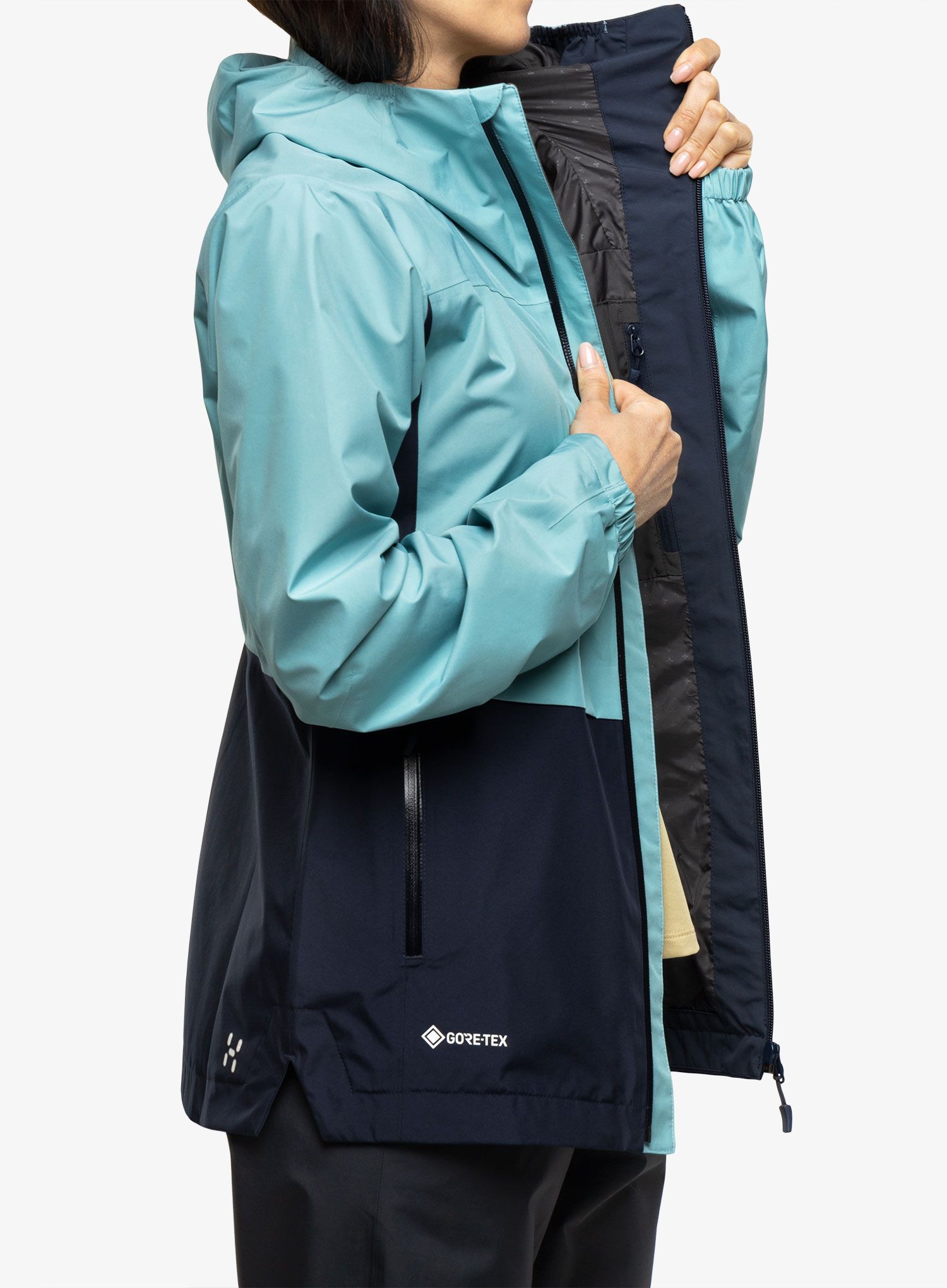 Ženske GORE-TEX jakna Haglofs Wilda GTX Jacket - frost blue/tarn blue