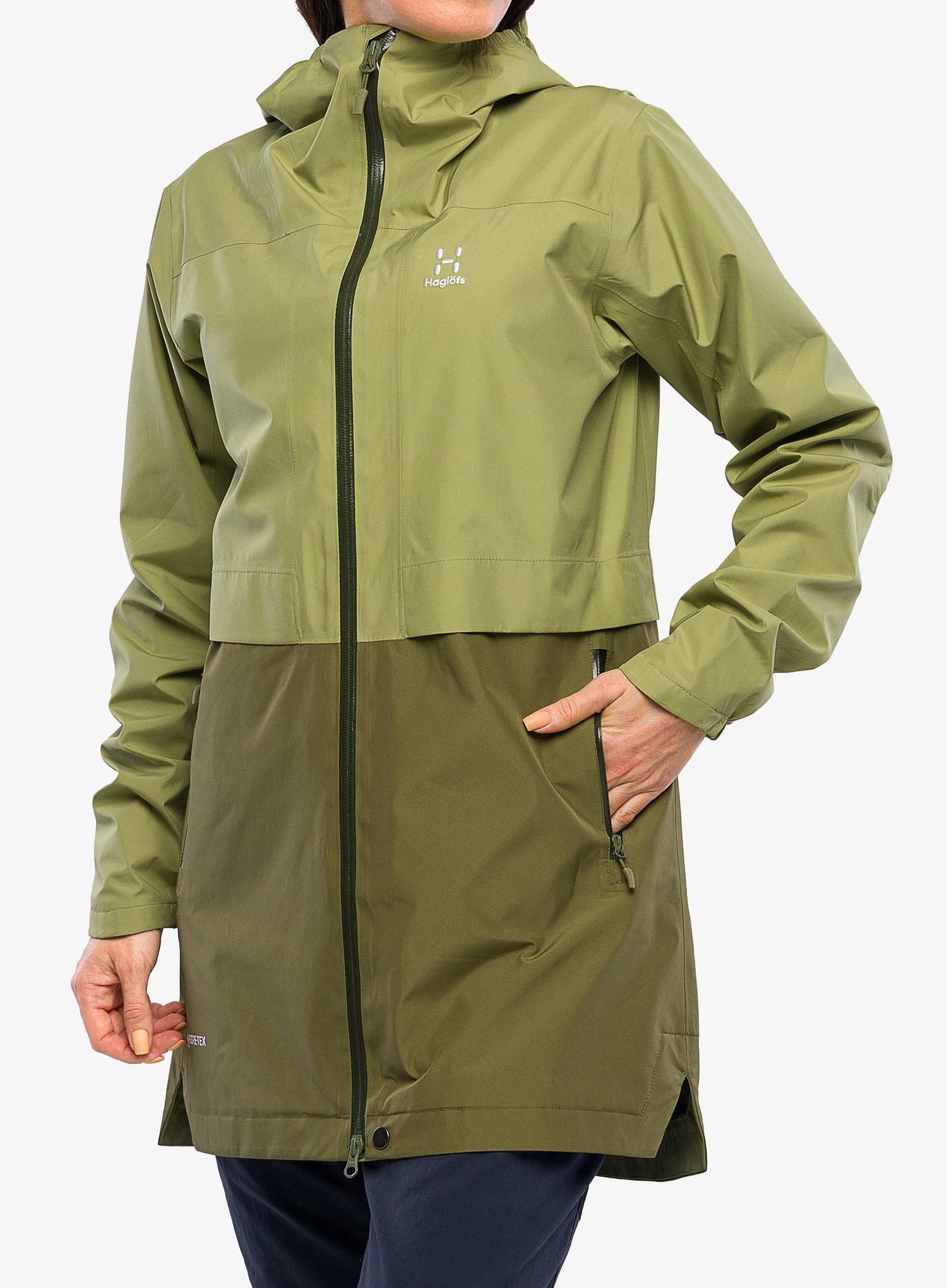 Ženske GORE-TEX jakna Haglofs Wilda GTX Parka - thyme green/olive green