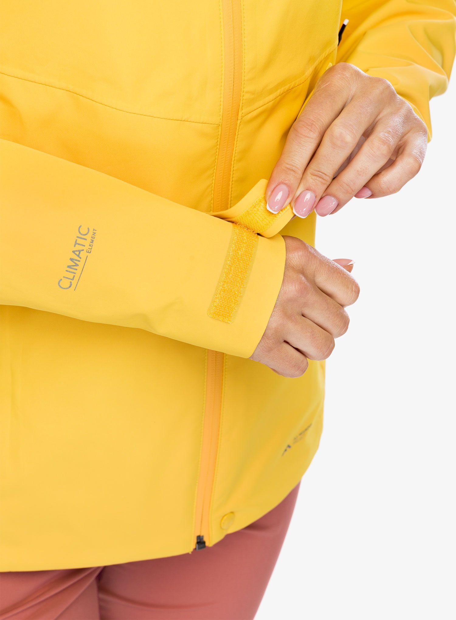 Ženska hardshell jakna Hannah Abigail - amber yellow