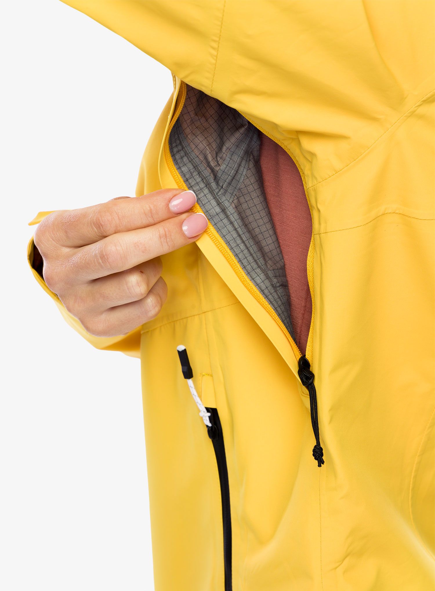 Ženska hardshell jakna Hannah Abigail - amber yellow