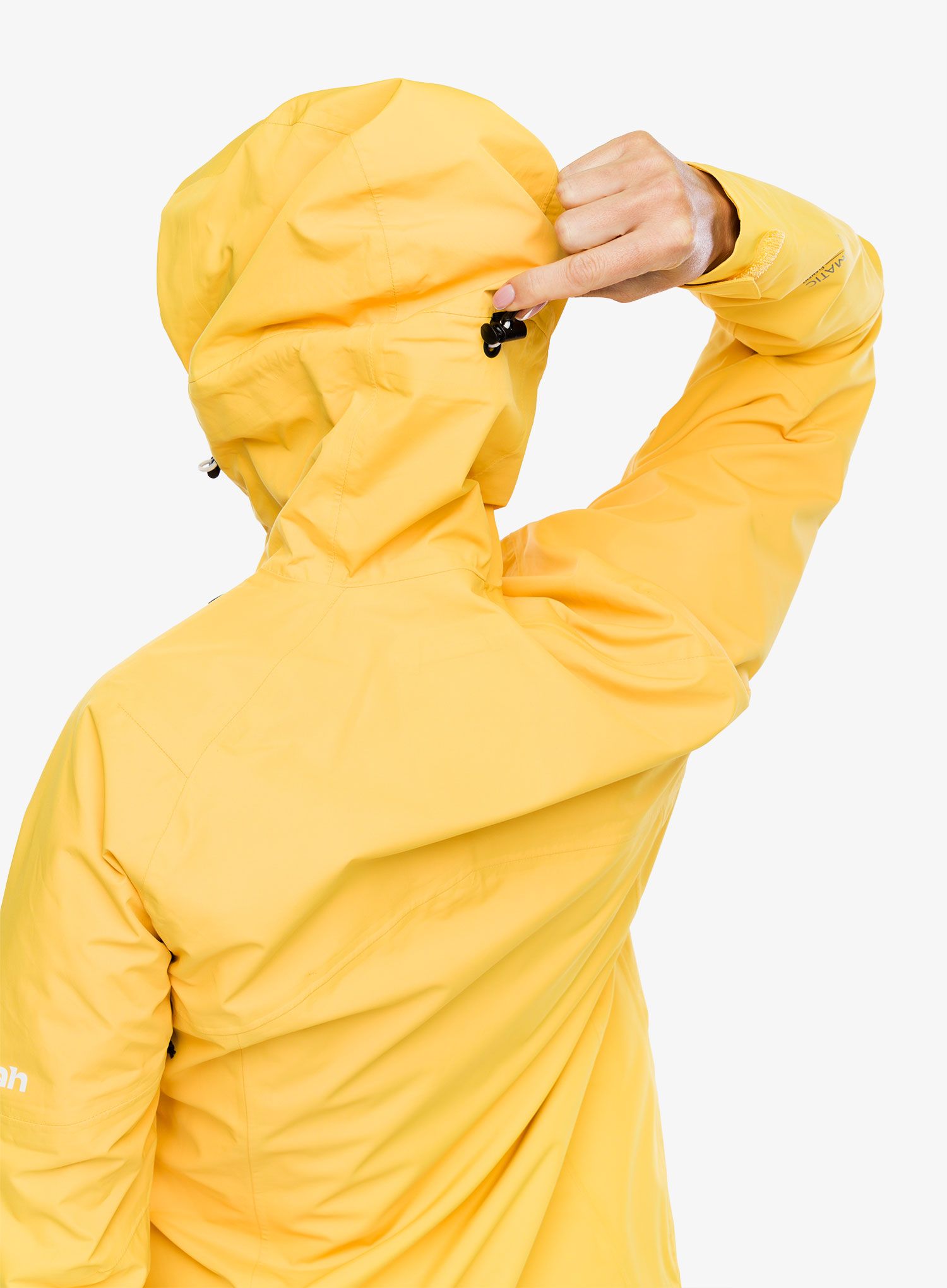 Ženska hardshell jakna Hannah Abigail - amber yellow