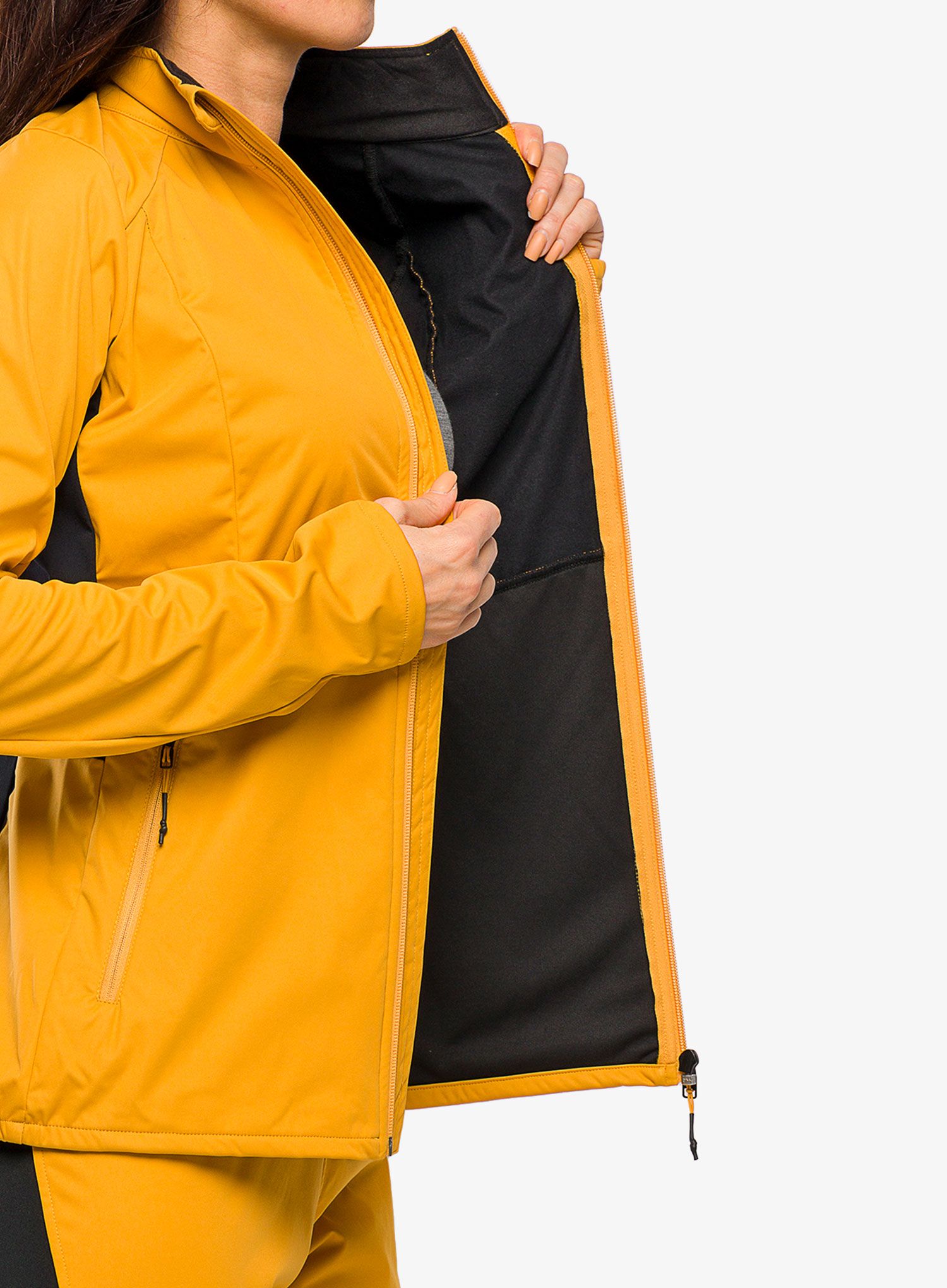 Ženska softshell jakna Hannah Alison - golden yellow/anthracite