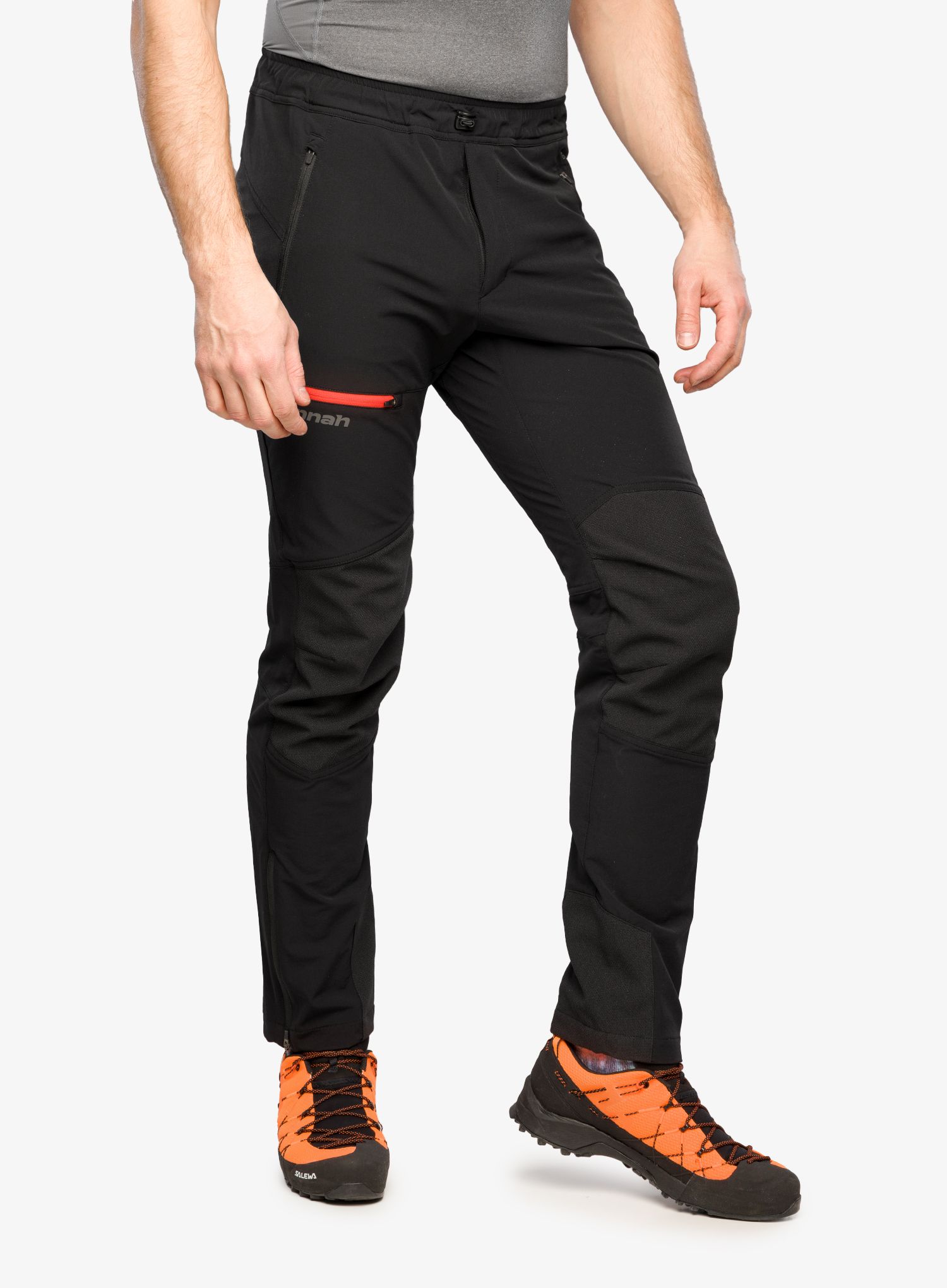 Moške softshell hlače Hannah Claim II - anthracite red