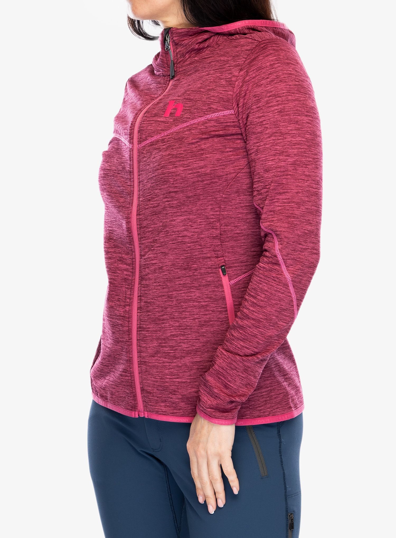 Ženska jopa s kapuco Hannah Dagnys Hoody - honeysuckle mel I
