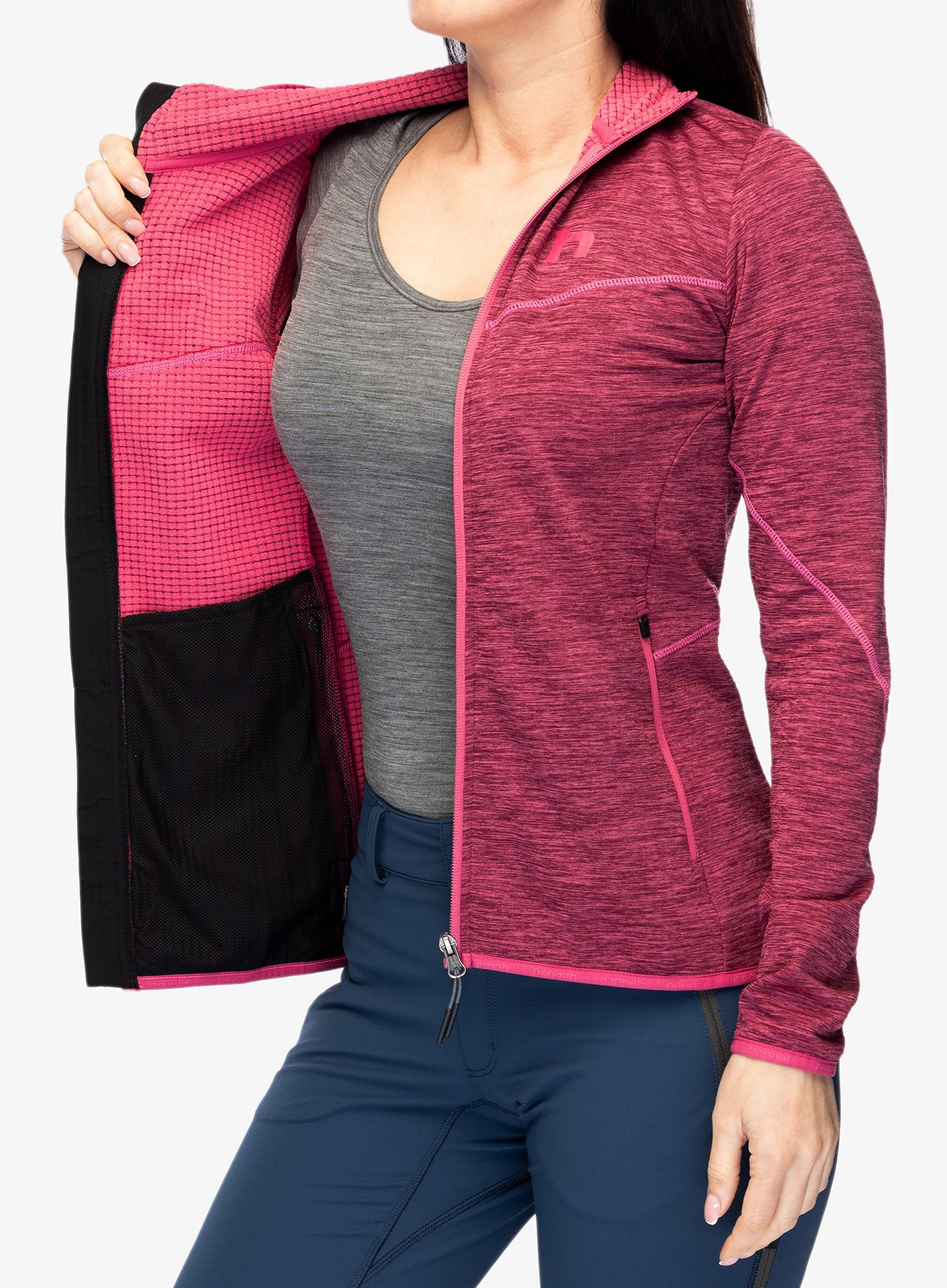 Ženska jopa s kapuco Hannah Dagnys Hoody - honeysuckle mel I