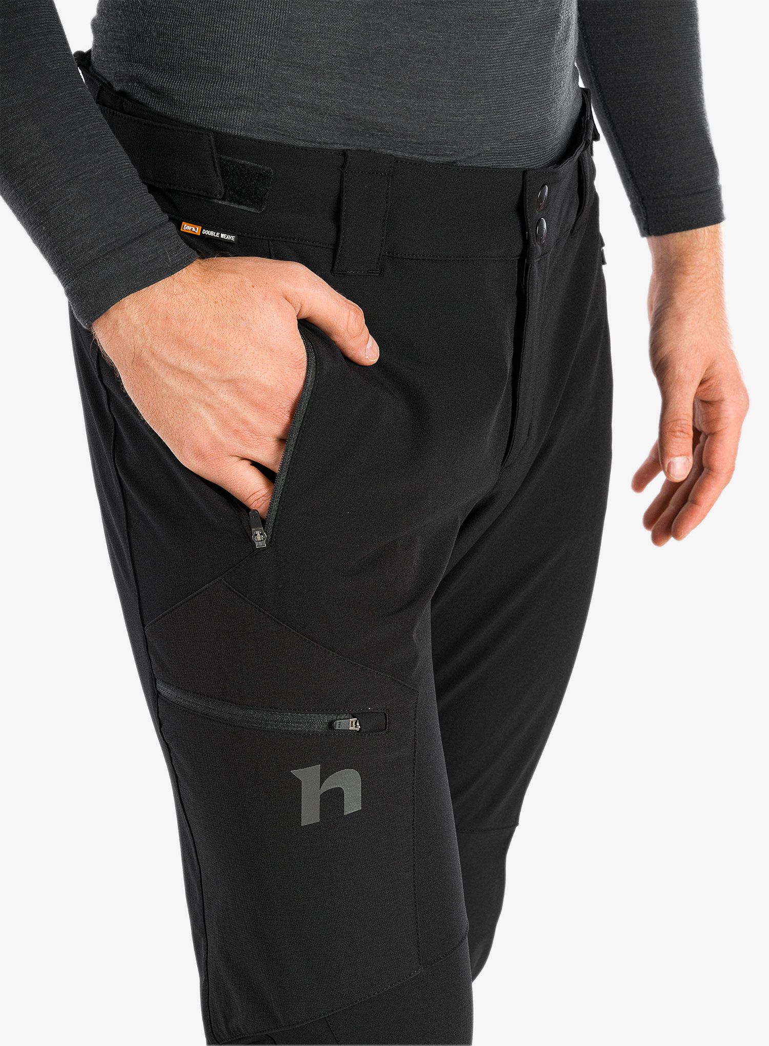 Softshell hlače Hannah Huntley - anthracite II