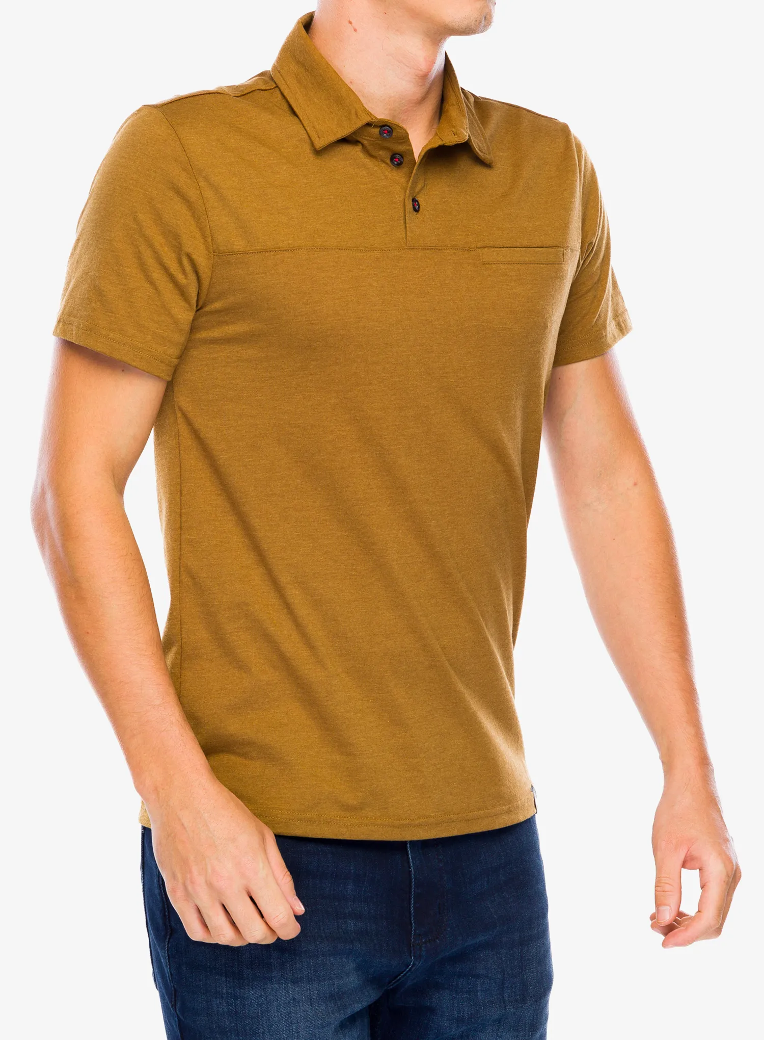 Polo majica Hannah Kajan - nugget mel