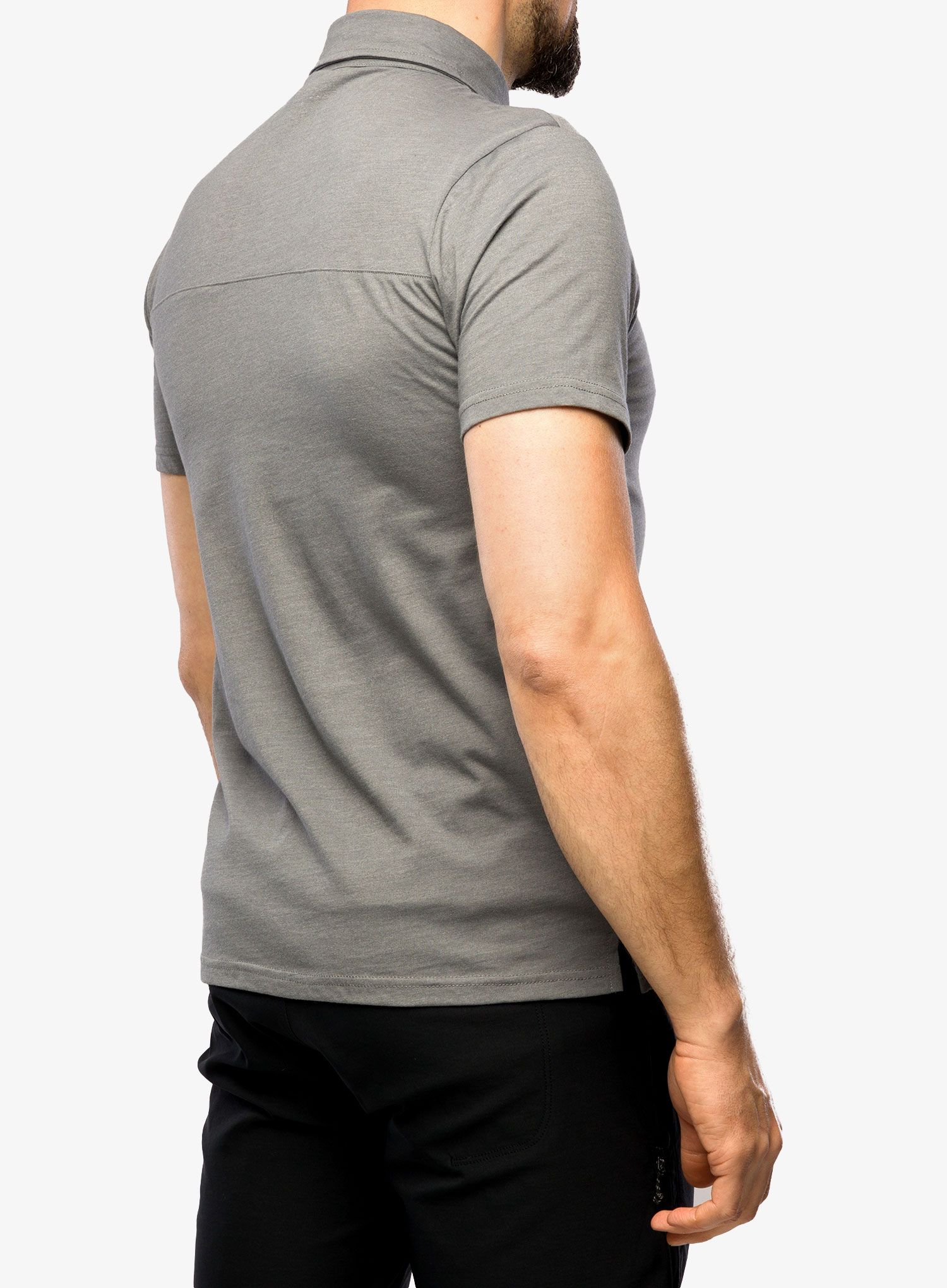 Polo majica Hannah Kajan - steel grey mel