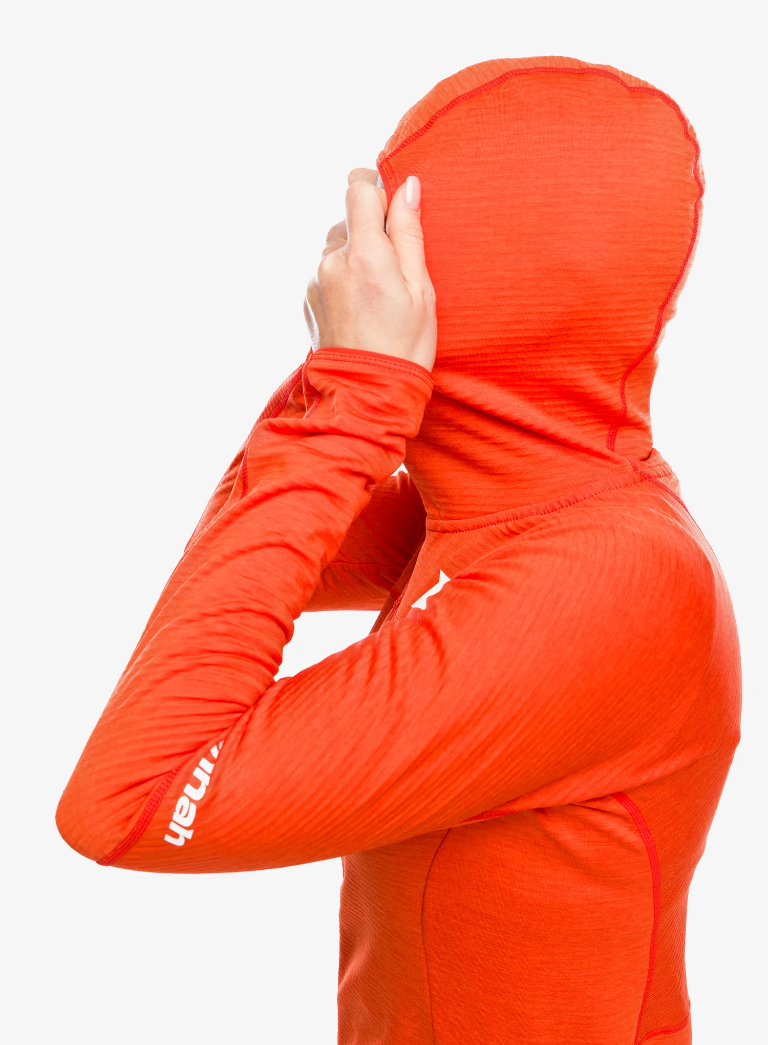 Ženska jopa s kapuco Hannah Meda Hoody - spicy orange mel