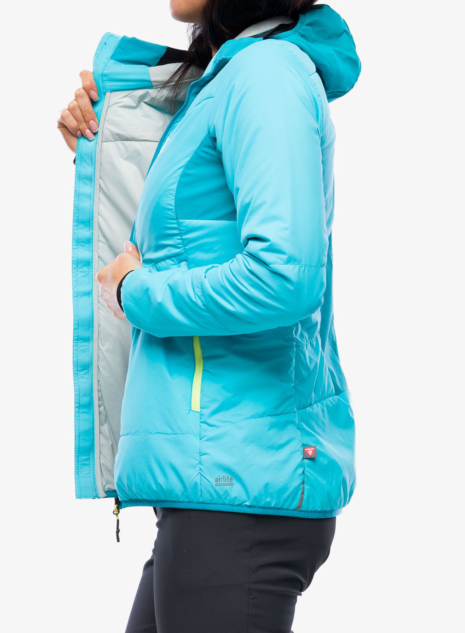 Ženska hibridna jakna Hannah Nava Hoody - scuba blue/enamel blue