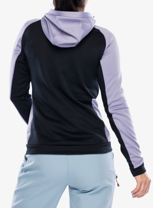 Ženski flis Hannah Nela Hoody - lavender aura/anthracite