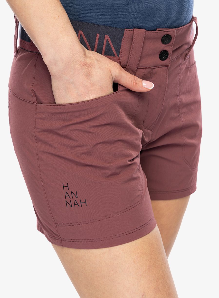 Ženske pohodniške kratke hlače Hannah Nylah - wild ginger