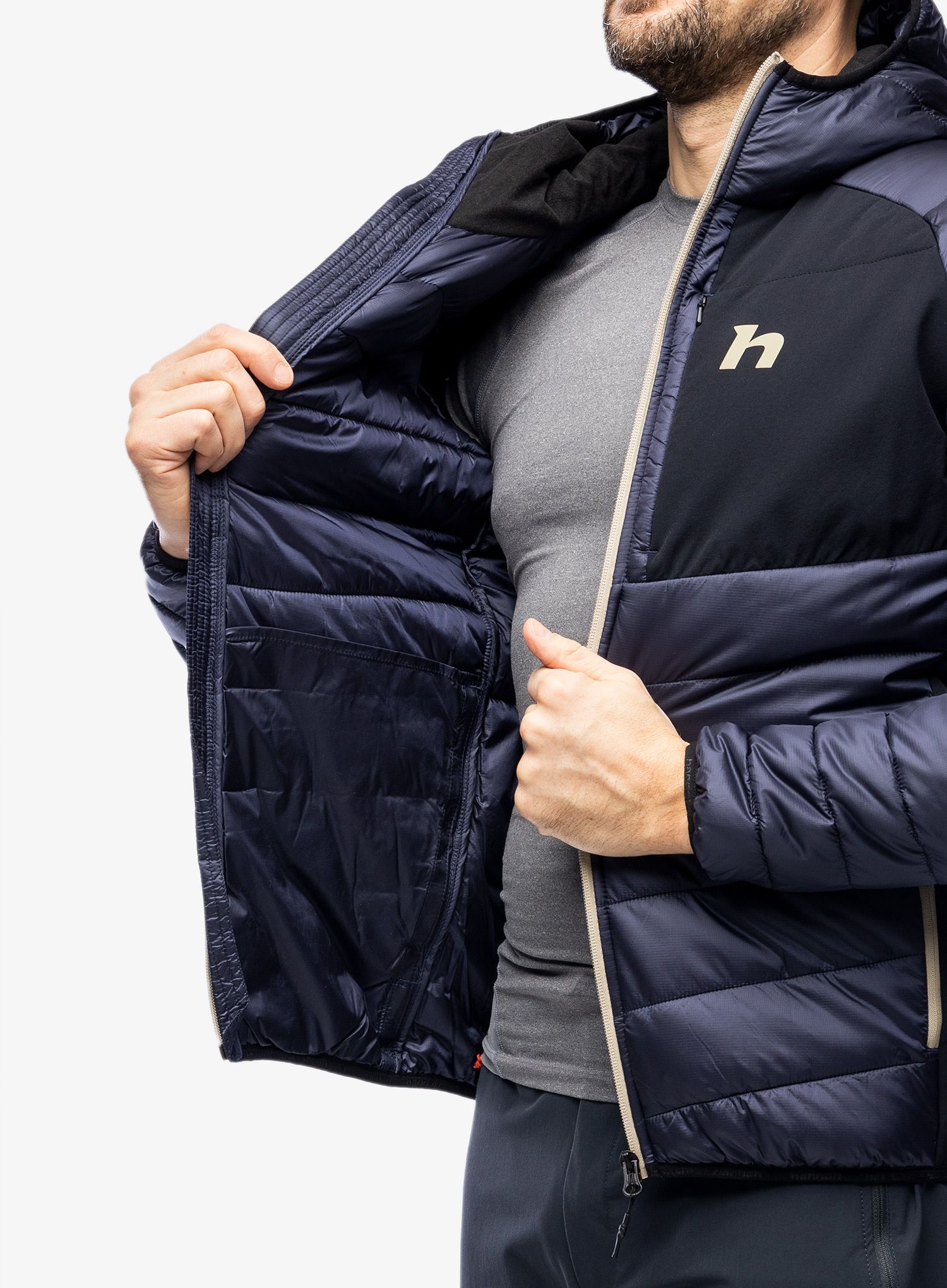Sintetična jakna Hannah Revel Hoody - graphite/anthracite