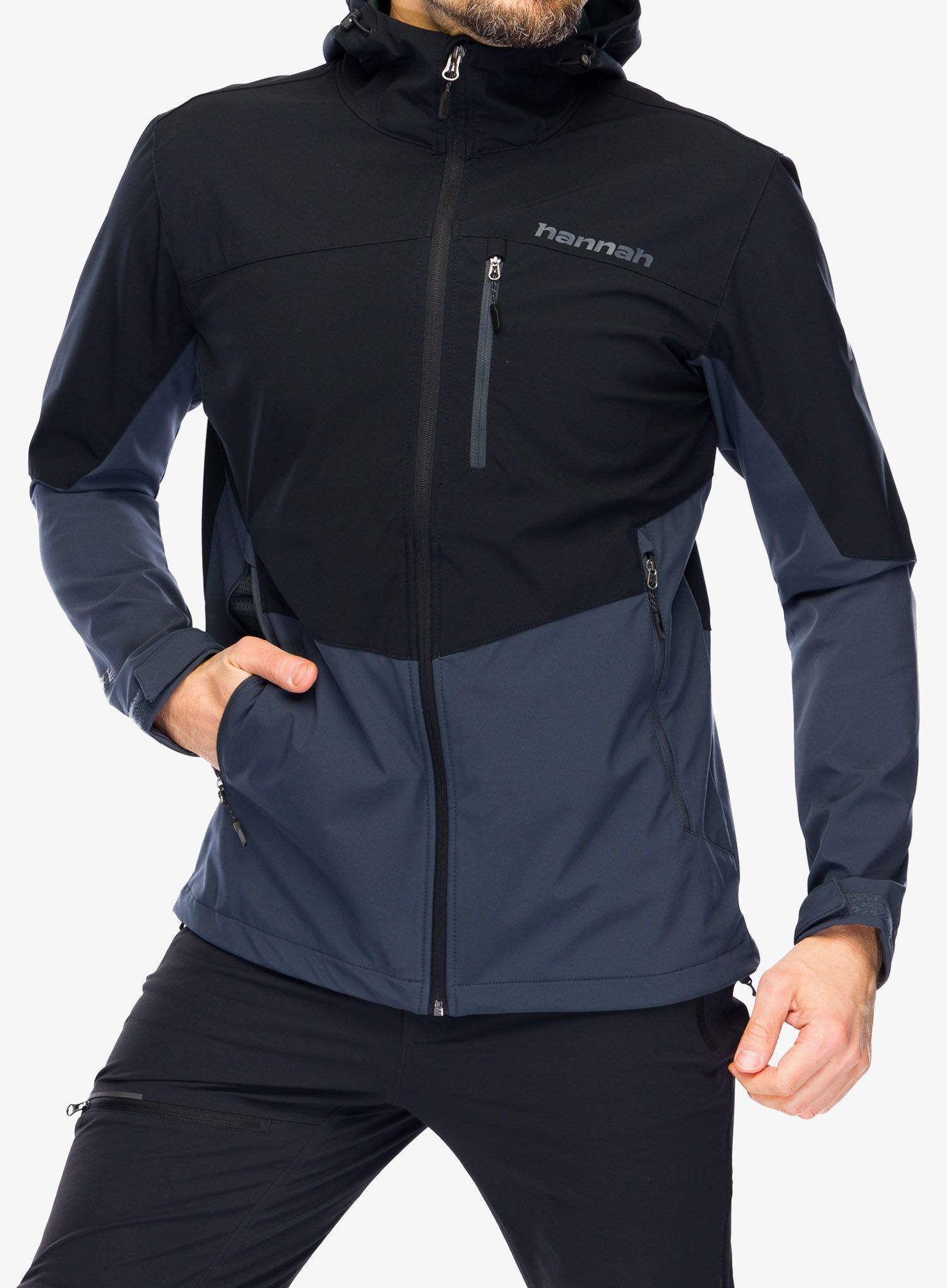 Softshell jakna Hannah Shelton Lite - anthracite/india ink