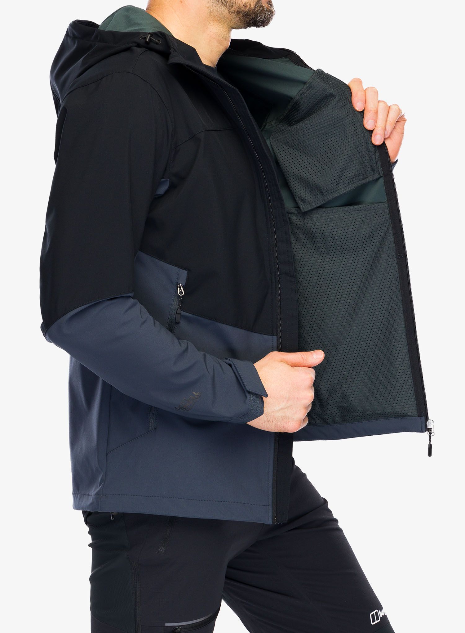 Softshell jakna Hannah Shelton Lite - anthracite/india ink