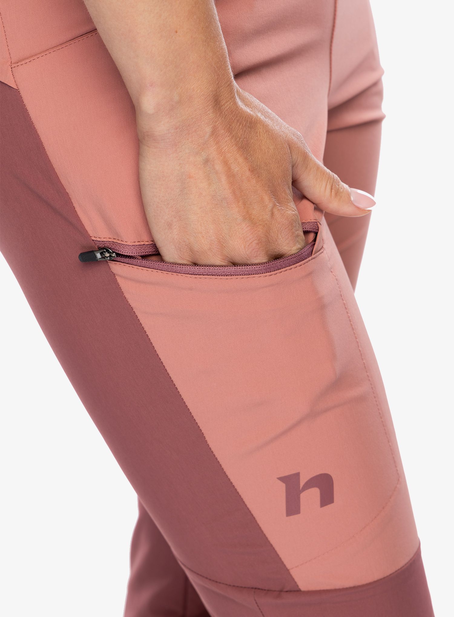 Ženske softshell hlače Hannah Torrent - roan rouge/canyon rose