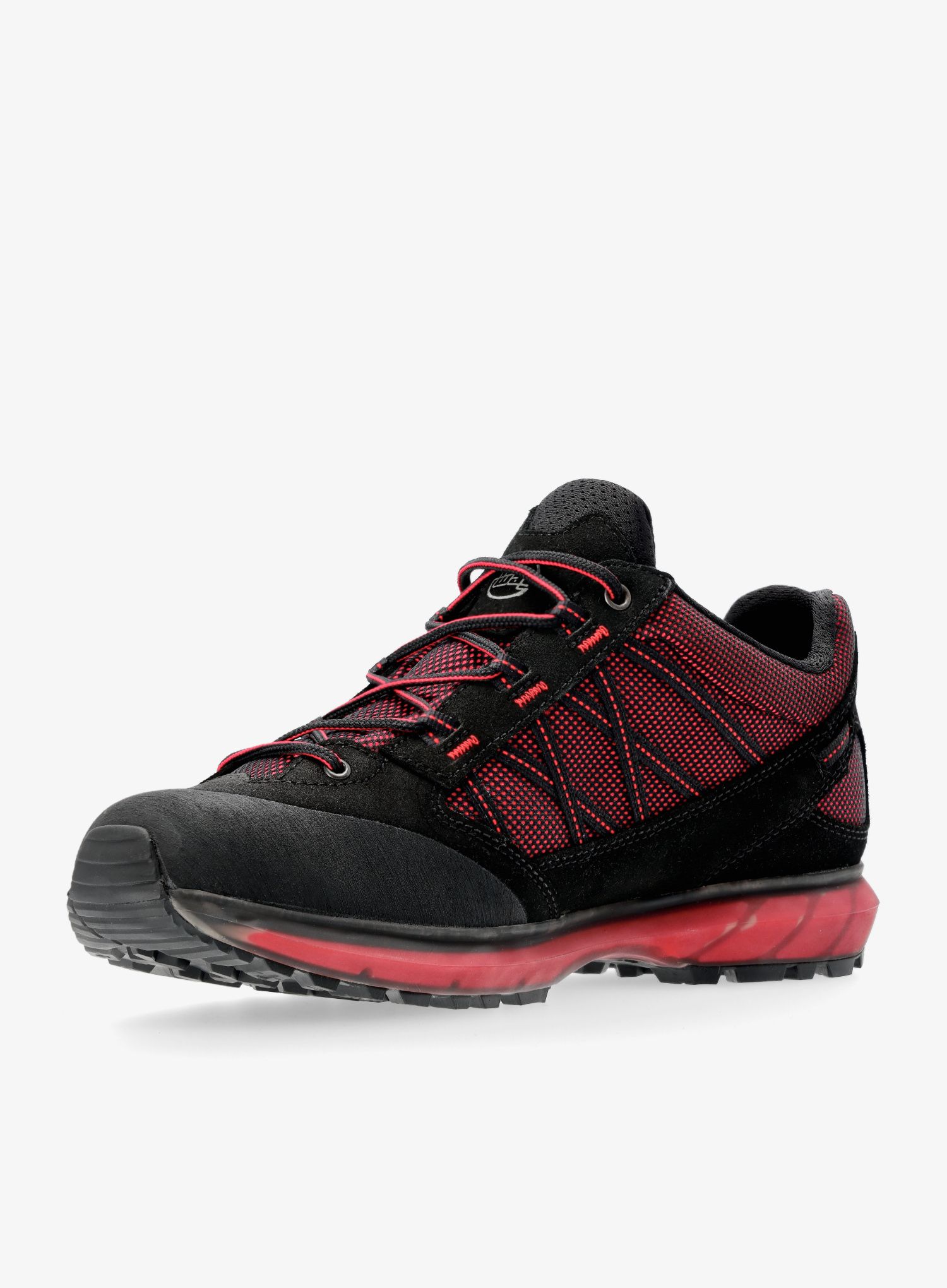 Moški pohodniški čevlji Hanwag Belorado II Tubetec GTX - black/red