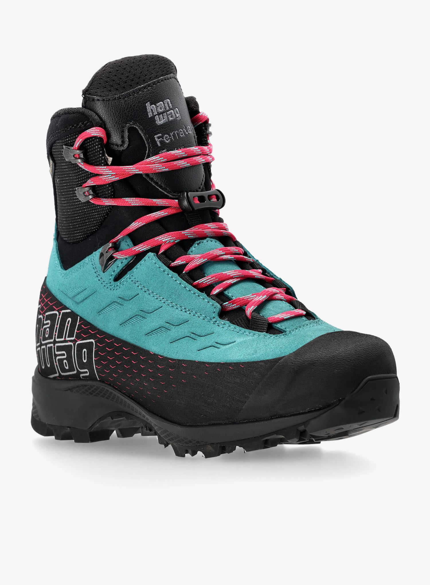 Ženski planinski čevlji Hanwag Ferrata Tour Lady GTX - icefall/black