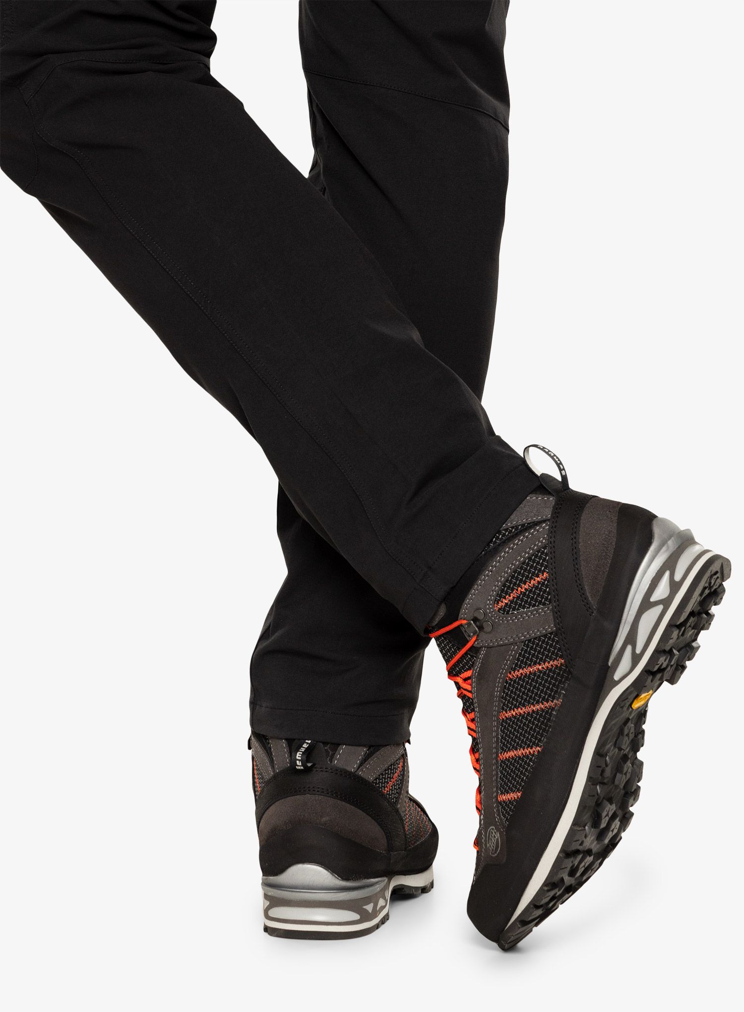 Čevlji za polavtomatske dereze Hanwag Makra Combi GTX - asphalt/orange