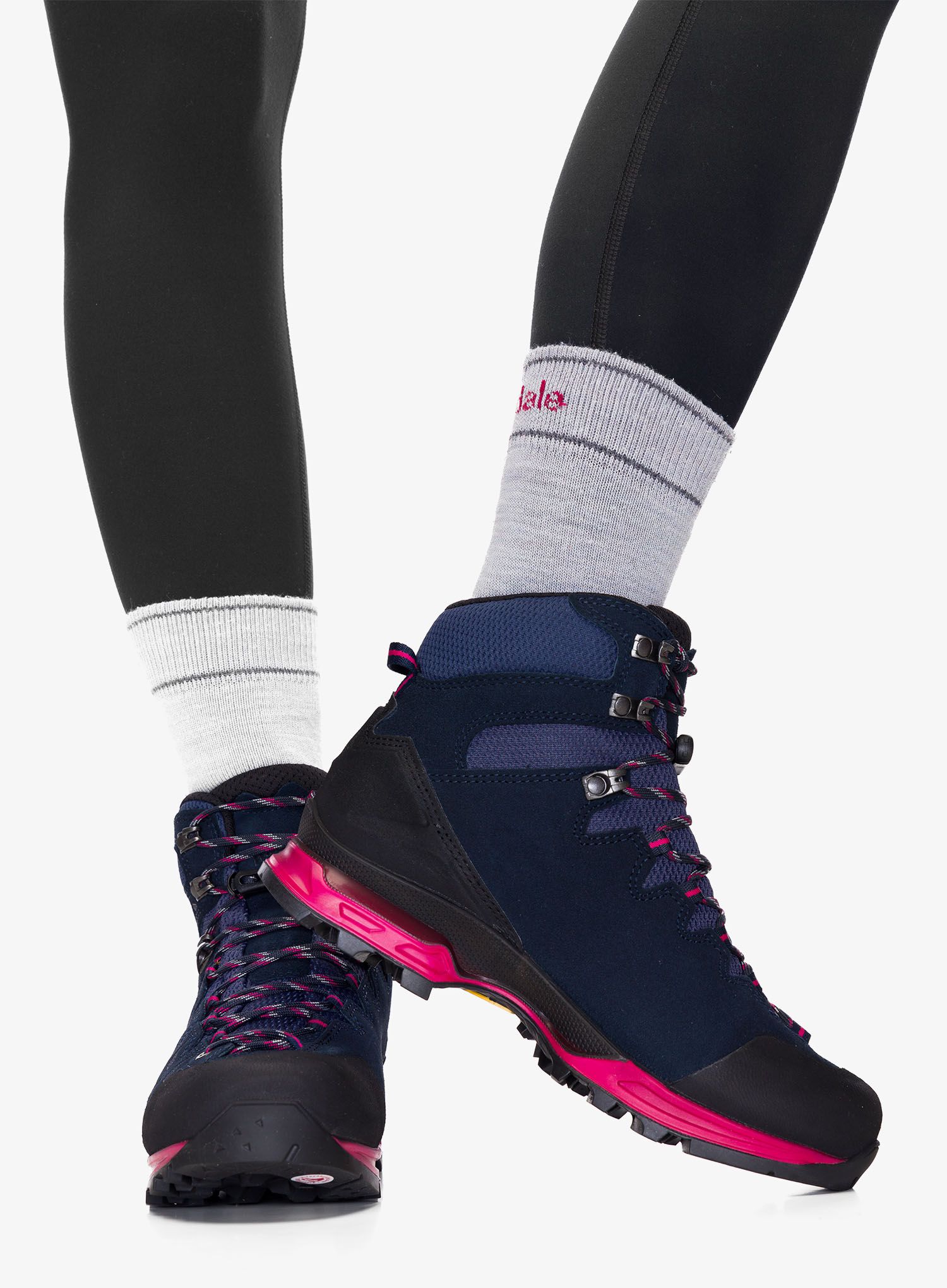Ženski treking čevlji Hanwag Makra Trek Lady GTX - navy/pink