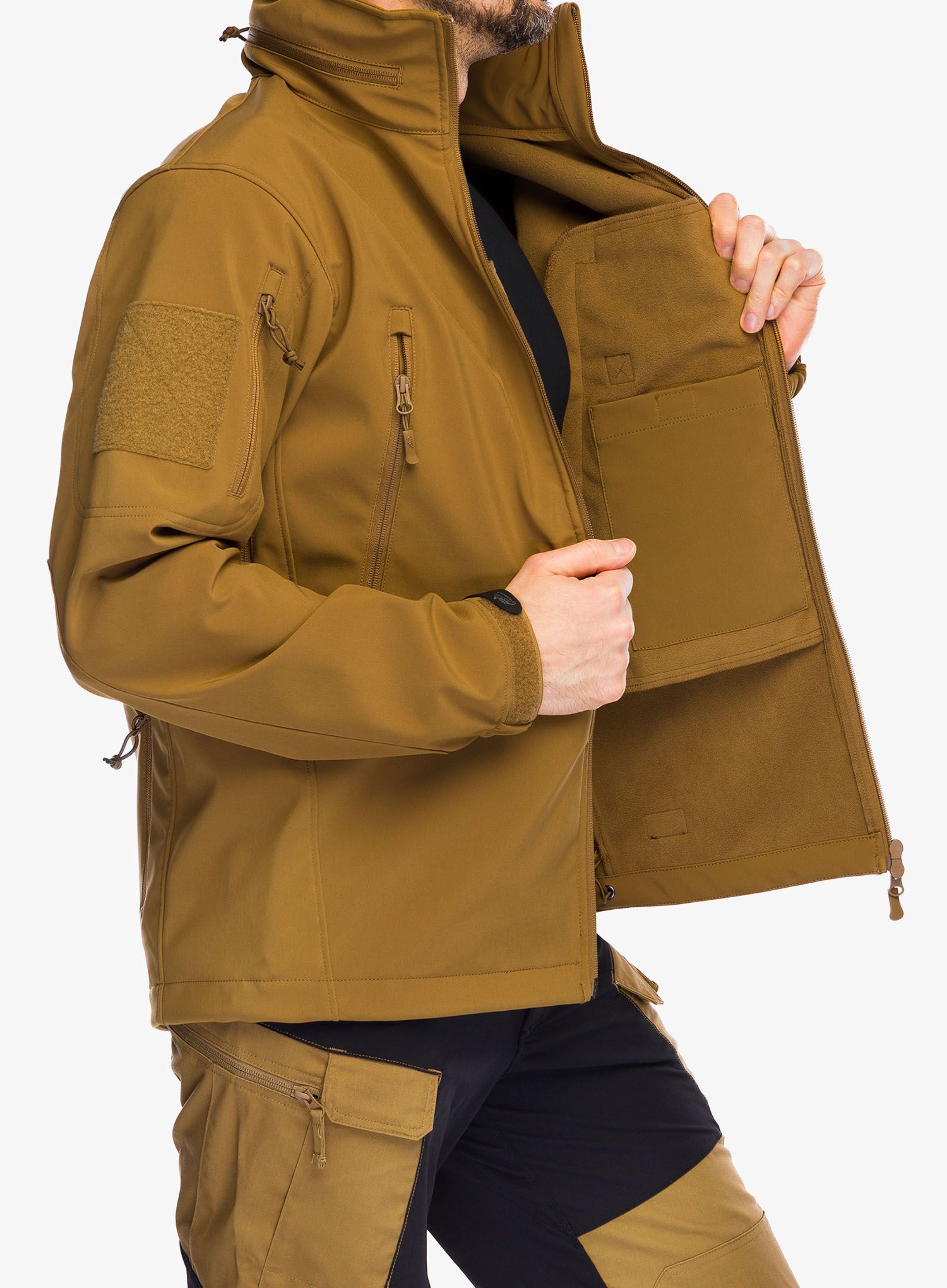 Taktična jakna Helikon-Tex Gunfighter Jacket Shark Skin Windblocker - coyote