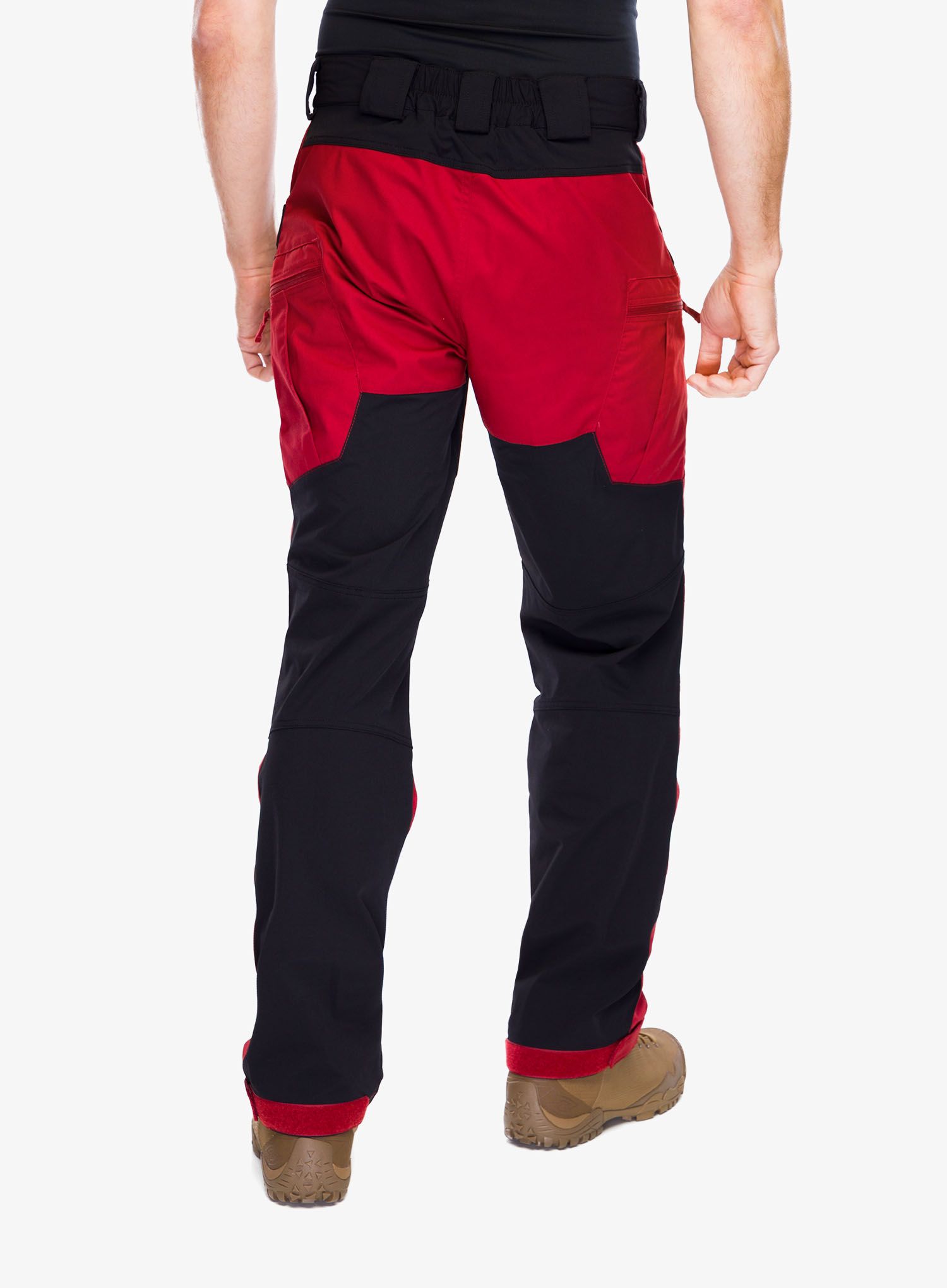 Hlače Helikon-Tex Hybrid Outback Pants - DuraCanvas - crimson sky/black