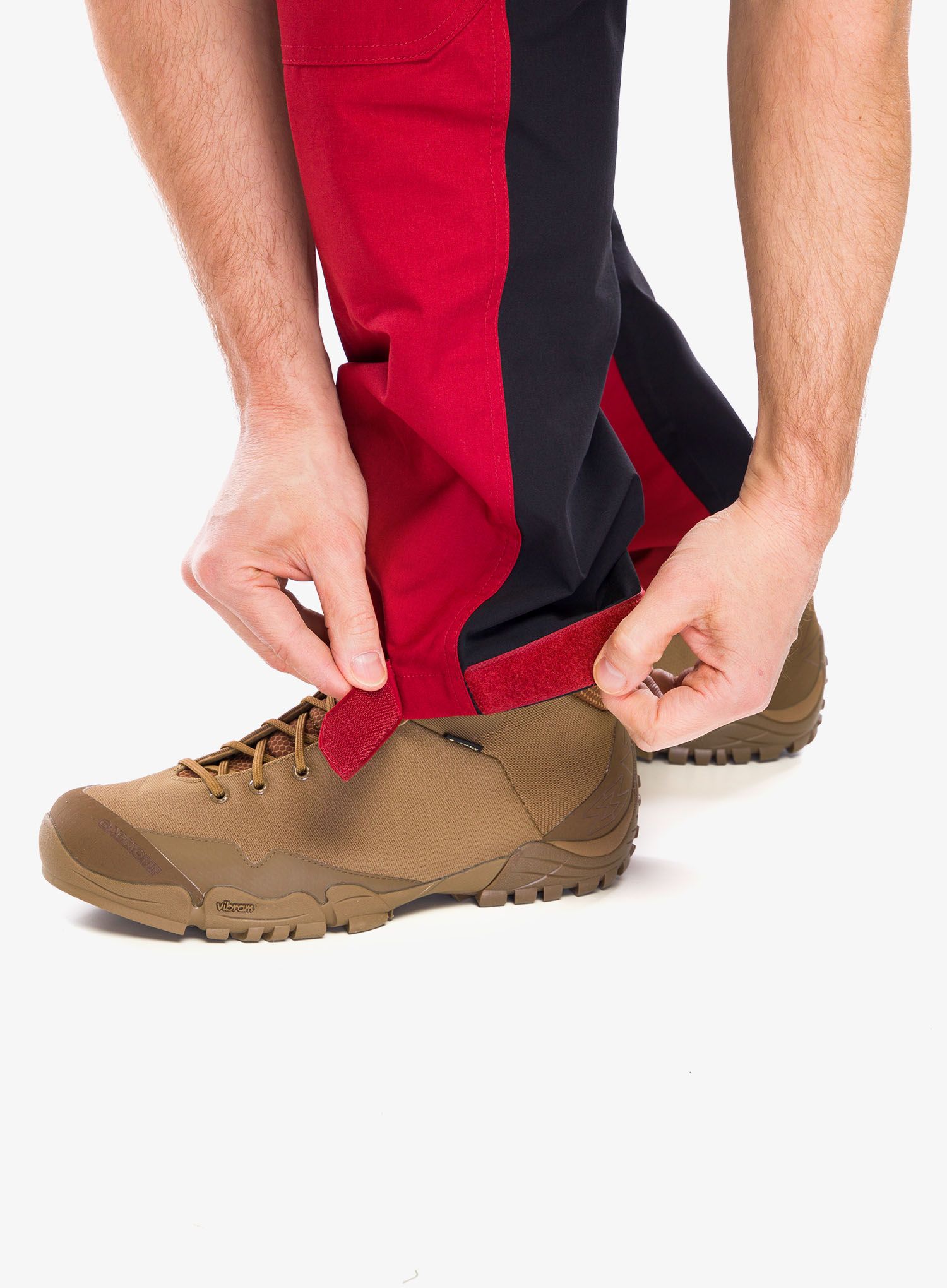 Hlače Helikon-Tex Hybrid Outback Pants - DuraCanvas - crimson sky/black