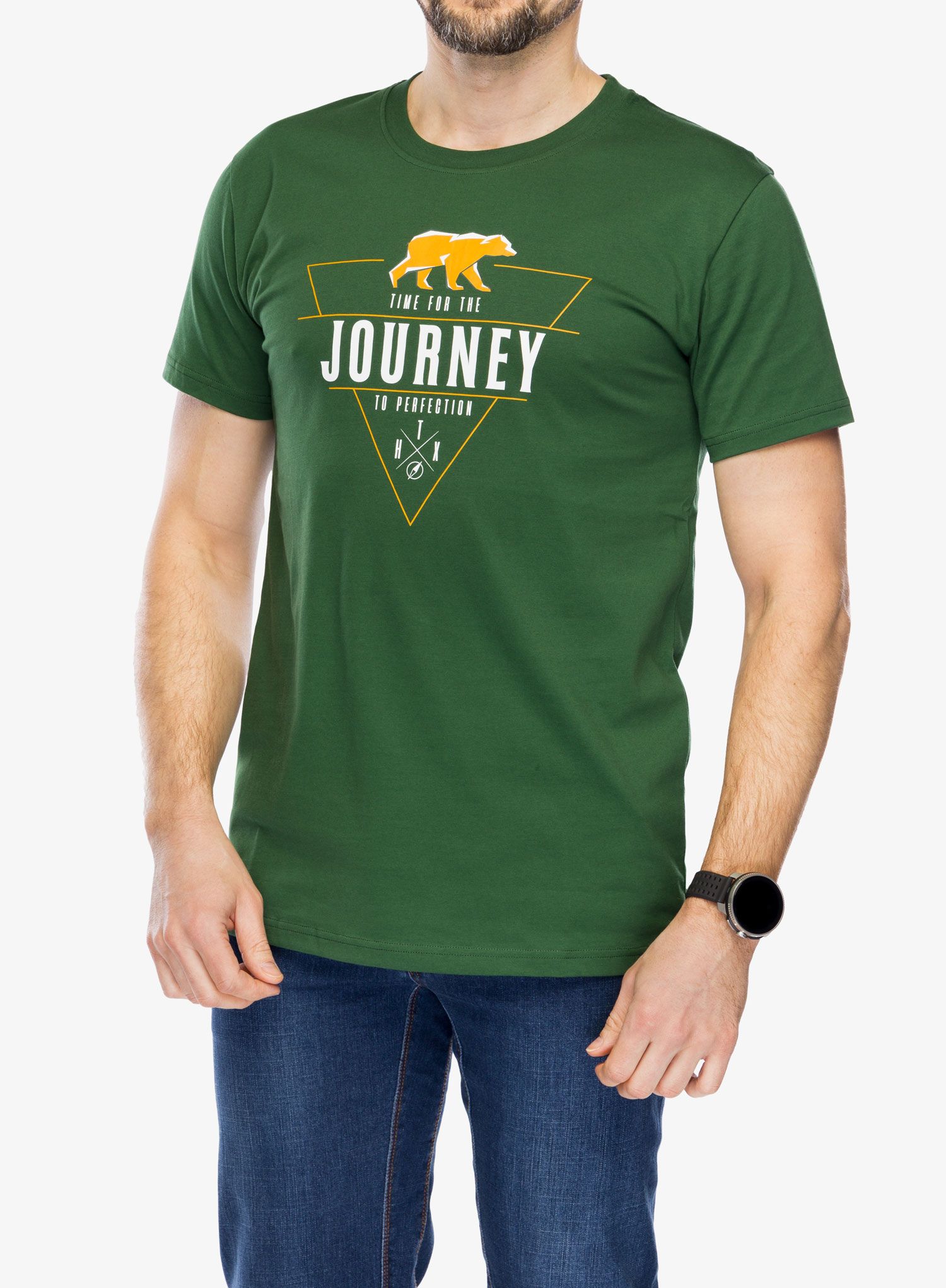Majica s potiskom Helikon-Tex T-Shirt Journey to Perfection - monstera green
