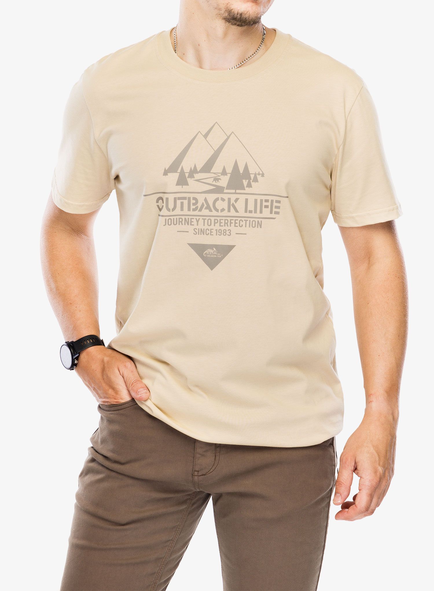 Majica Helikon-Tex T-Shirt Outback Life - khaki