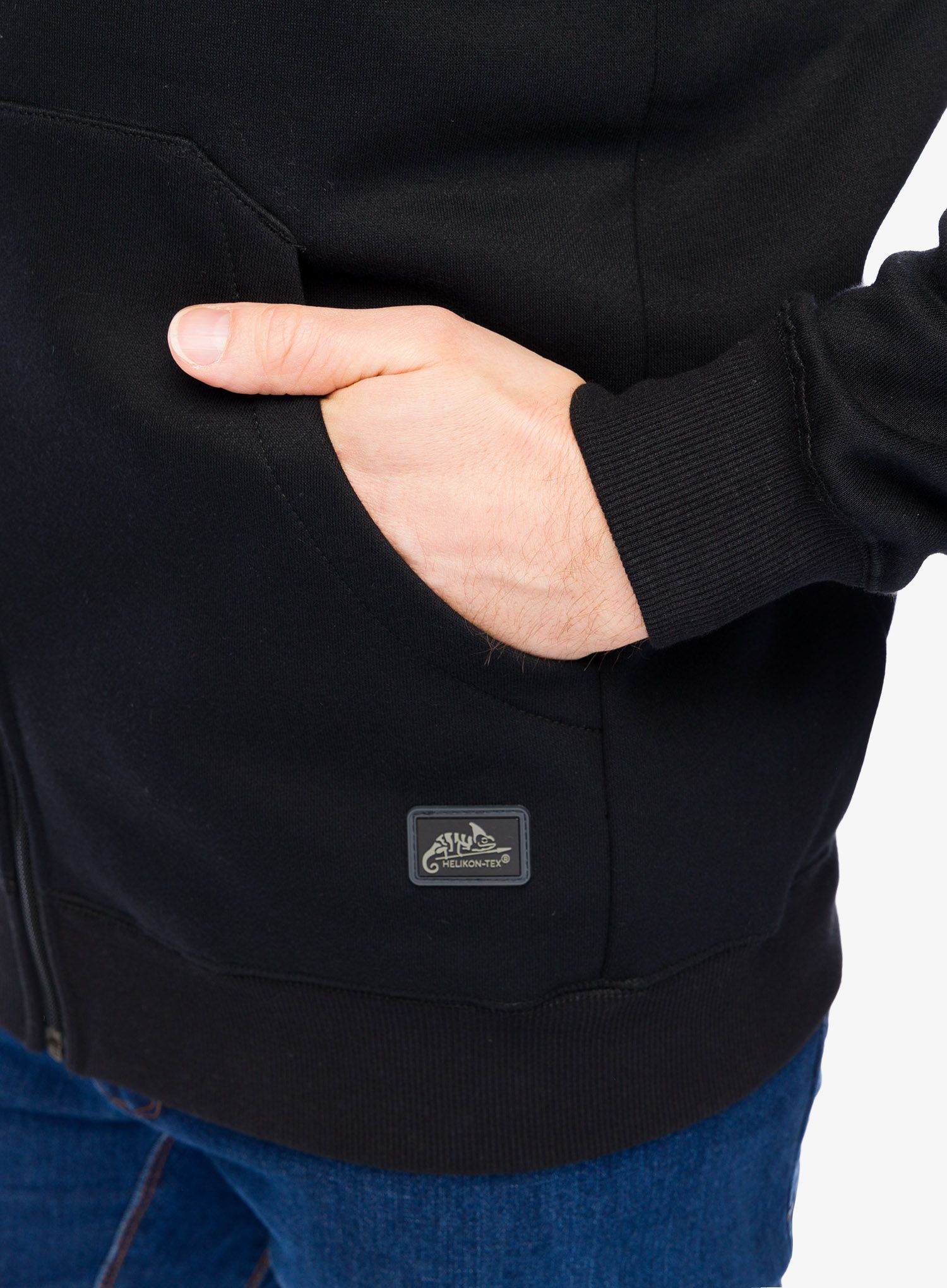 Taktična jopica Helikon-Tex Urban Tactical Hoodie Lite Full Zip - black