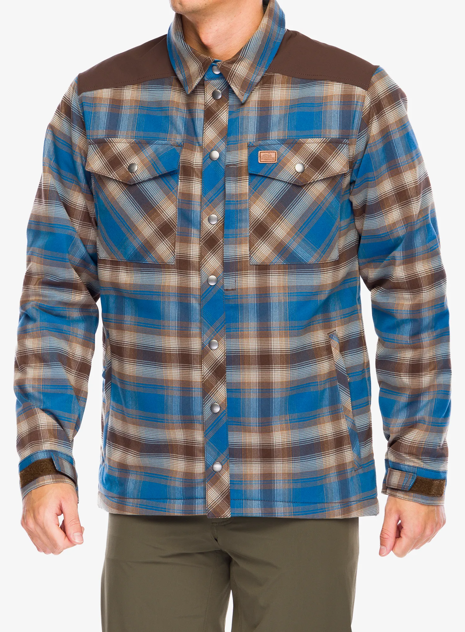 Izolirana majica Helikon-Tex Winter Warden Shirt - forest blue plaid