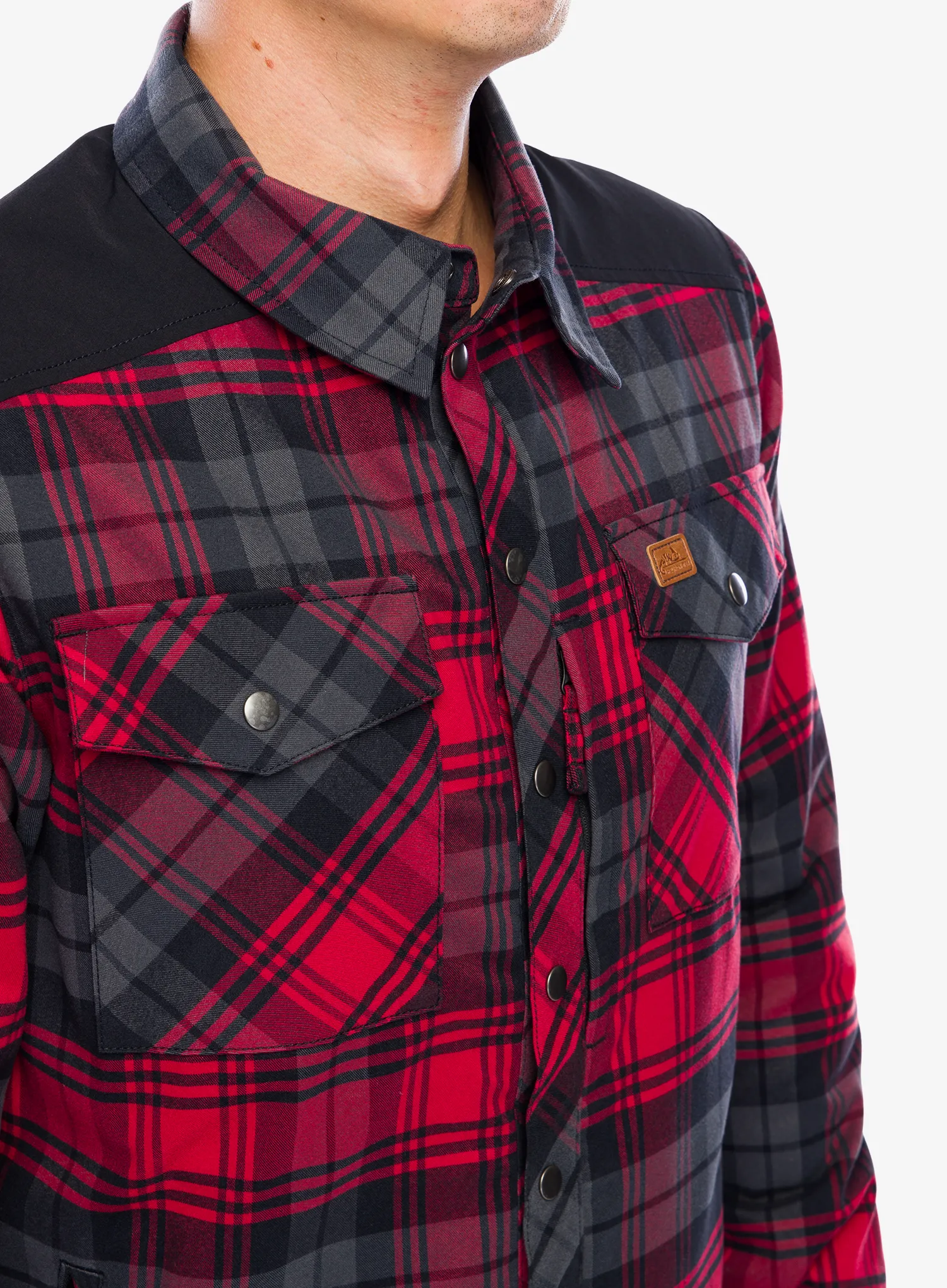 Izolirana majica Helikon-Tex Winter Warden Shirt - slate crimson plaid