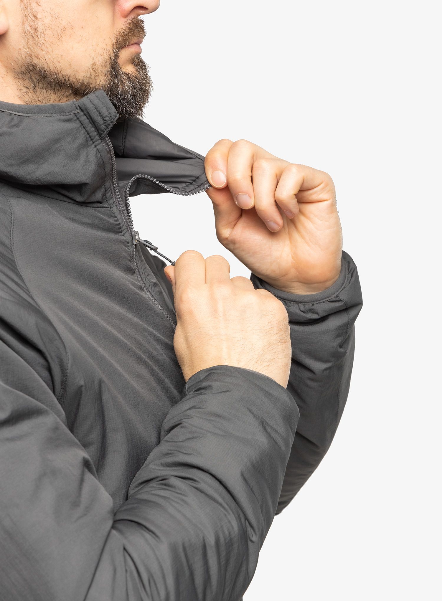 Moška jakna Helikon-Tex Wolfhound Hoodie - Climashield Apex 67g - grey