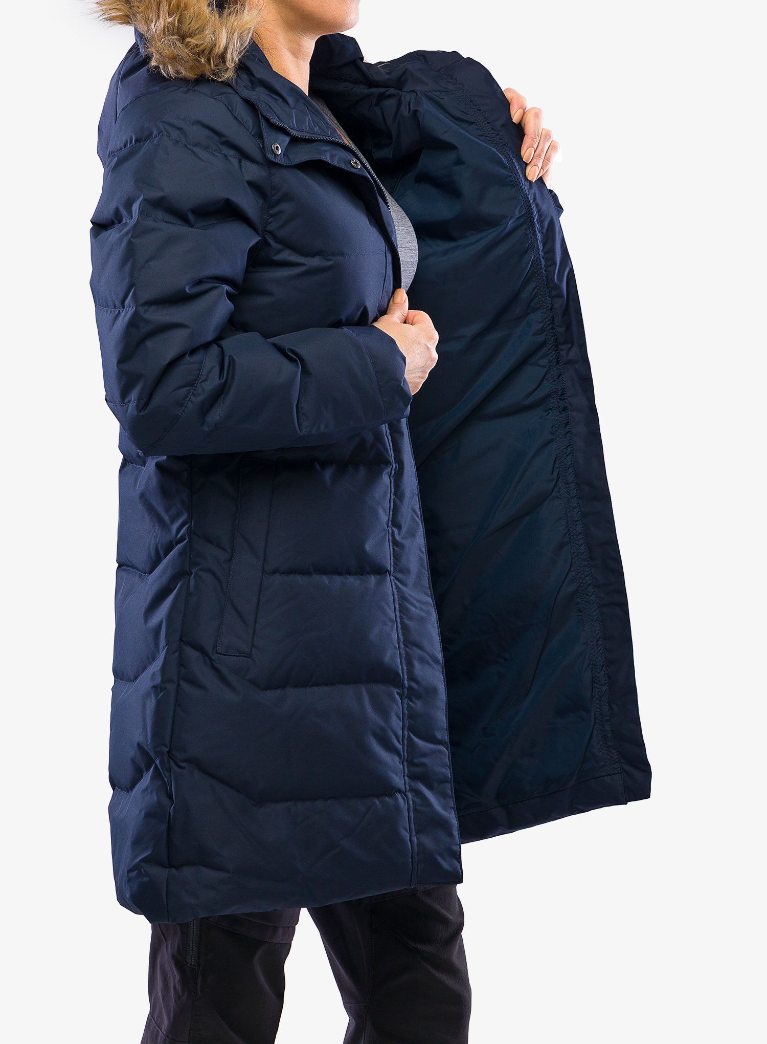 Puhast plašč Helly Hansen Aden Down Parka - navy