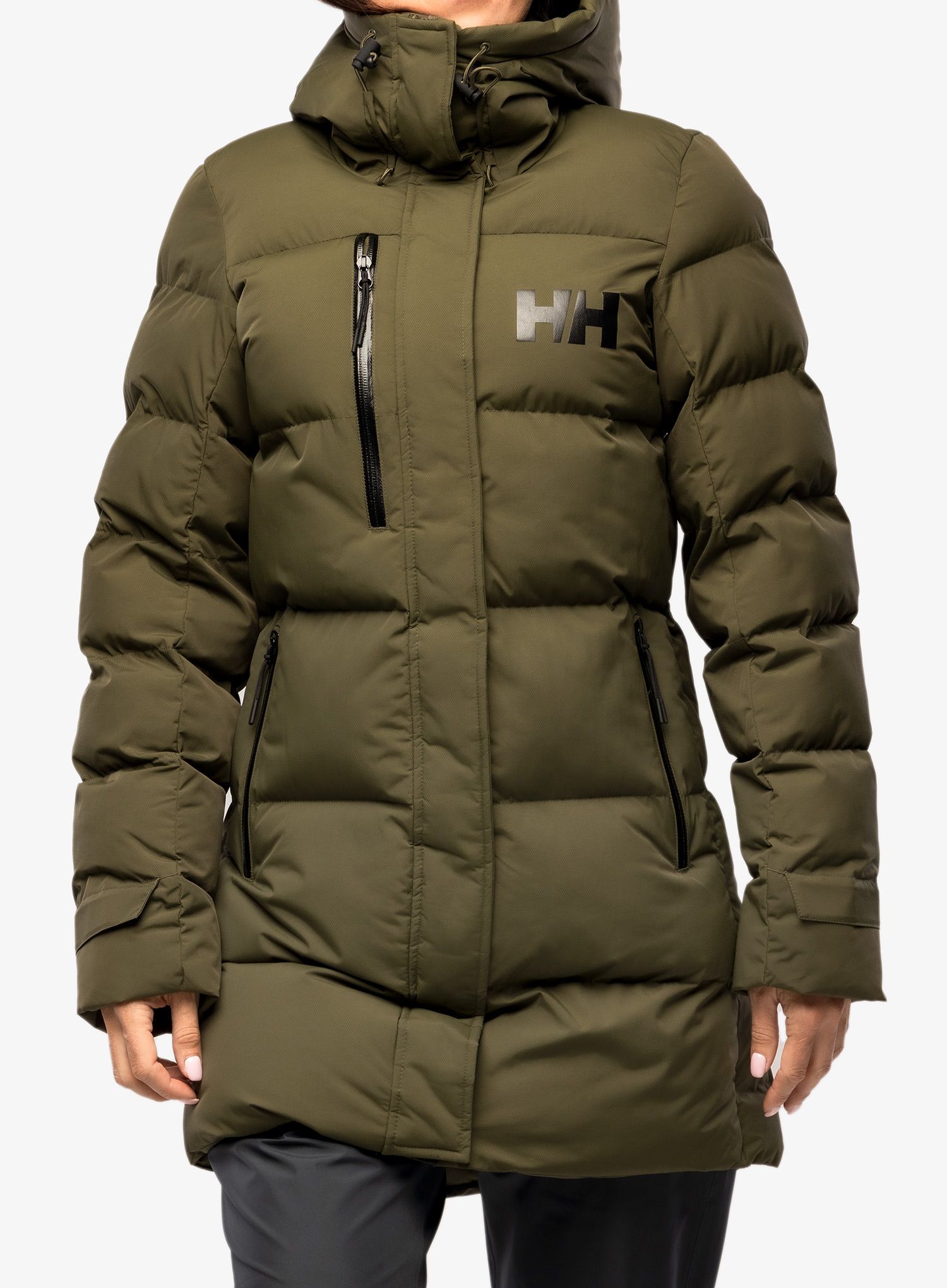 Ženski plašč Helly Hansen Adore Puffy Parka - utylity green