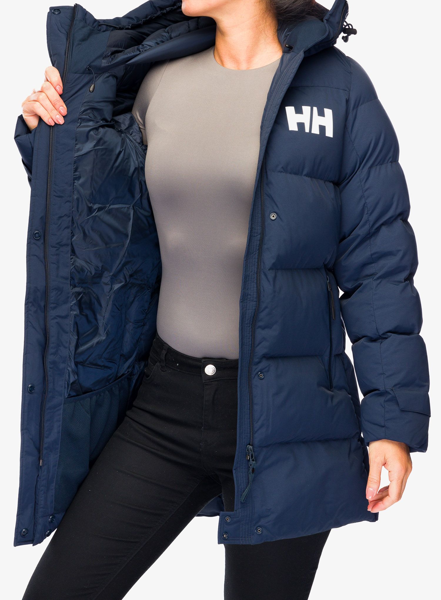 Ženski plašč Helly Hansen Adore Puffy Parka - navy