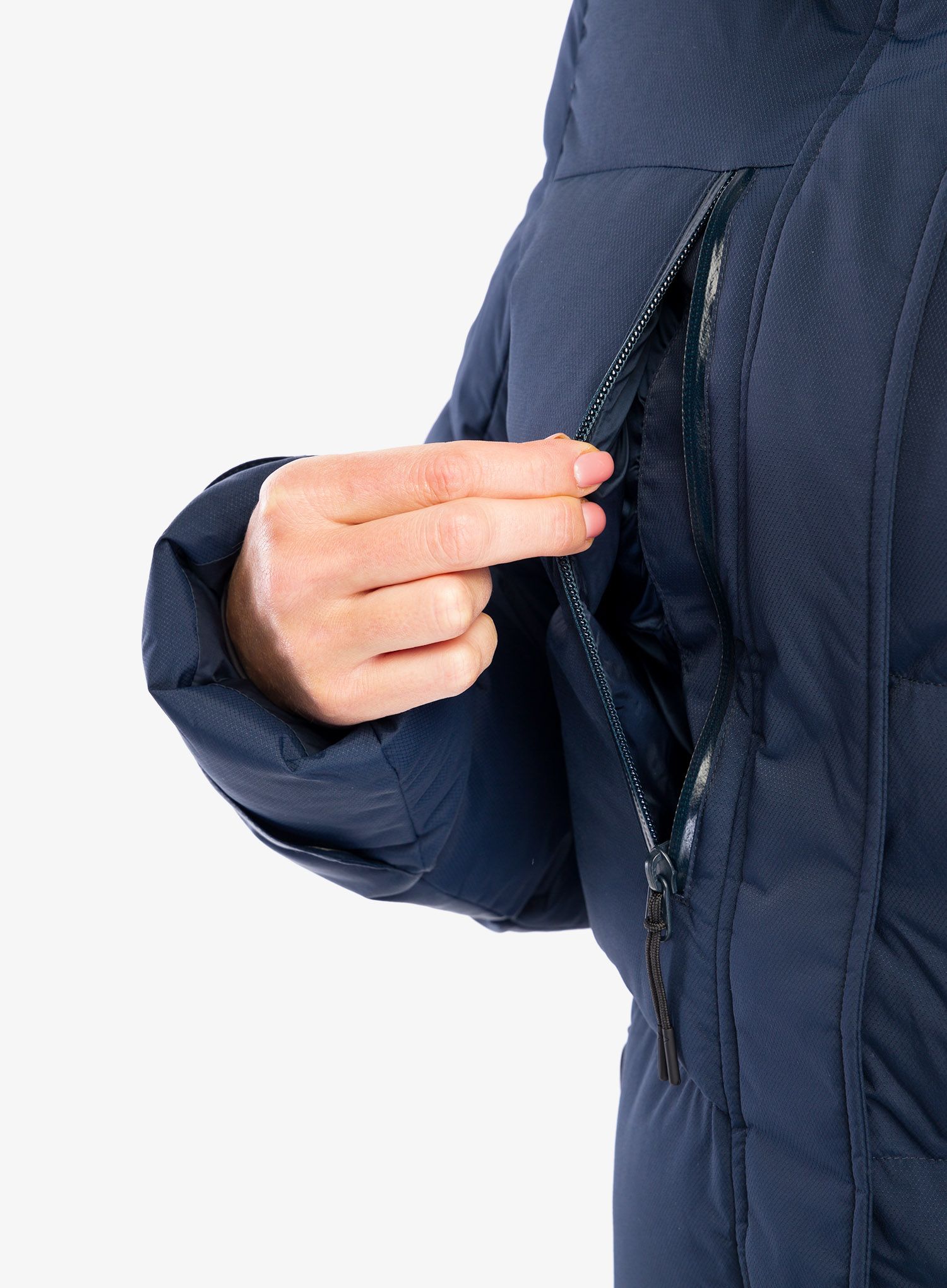 Ženski plašč Helly Hansen Adore Puffy Parka - navy