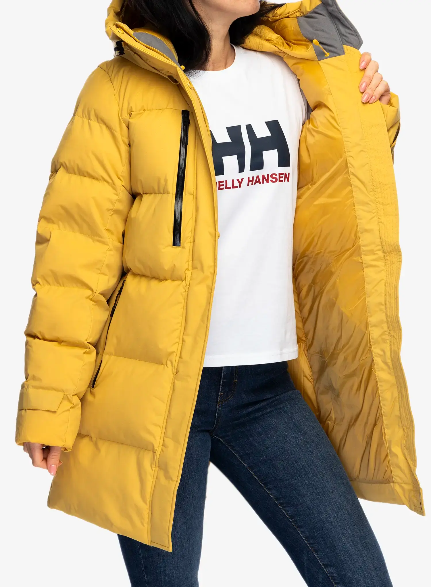 Ženski plašč Helly Hansen Adore Puffy Parka - sand